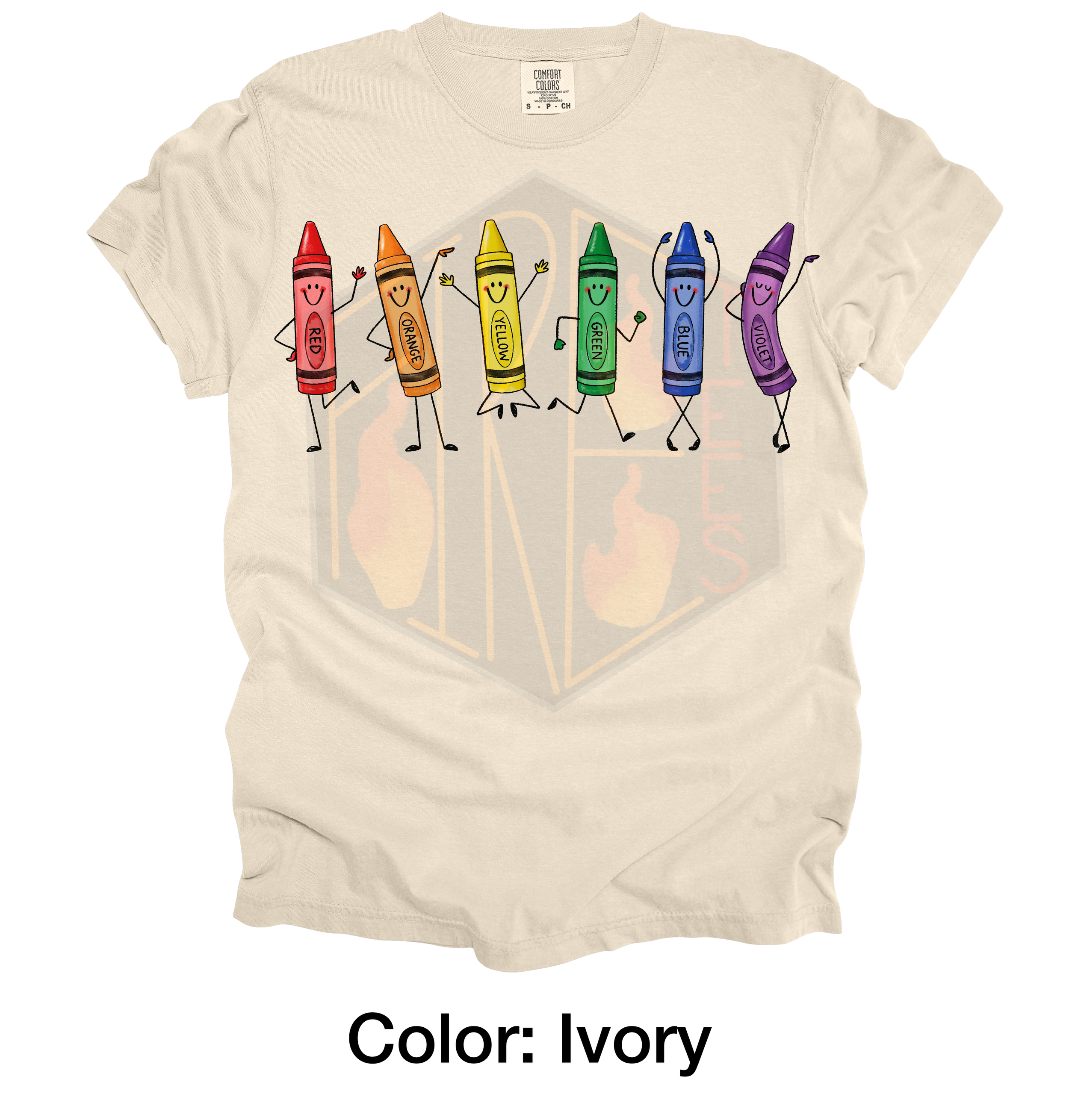 Dancing Crayons Comfort Colors T-Shirt