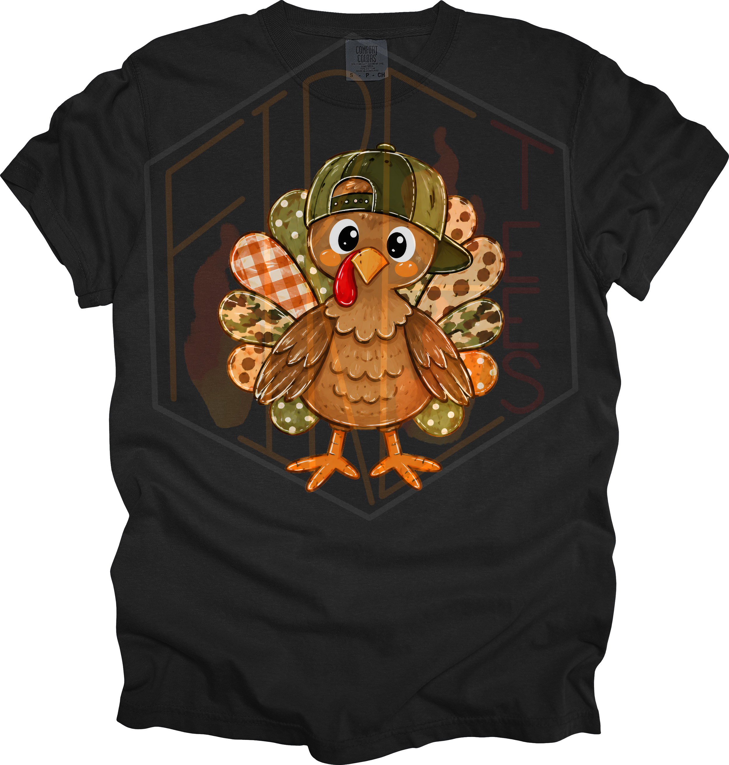 Boy Turkey Comfort Colors T-Shirt