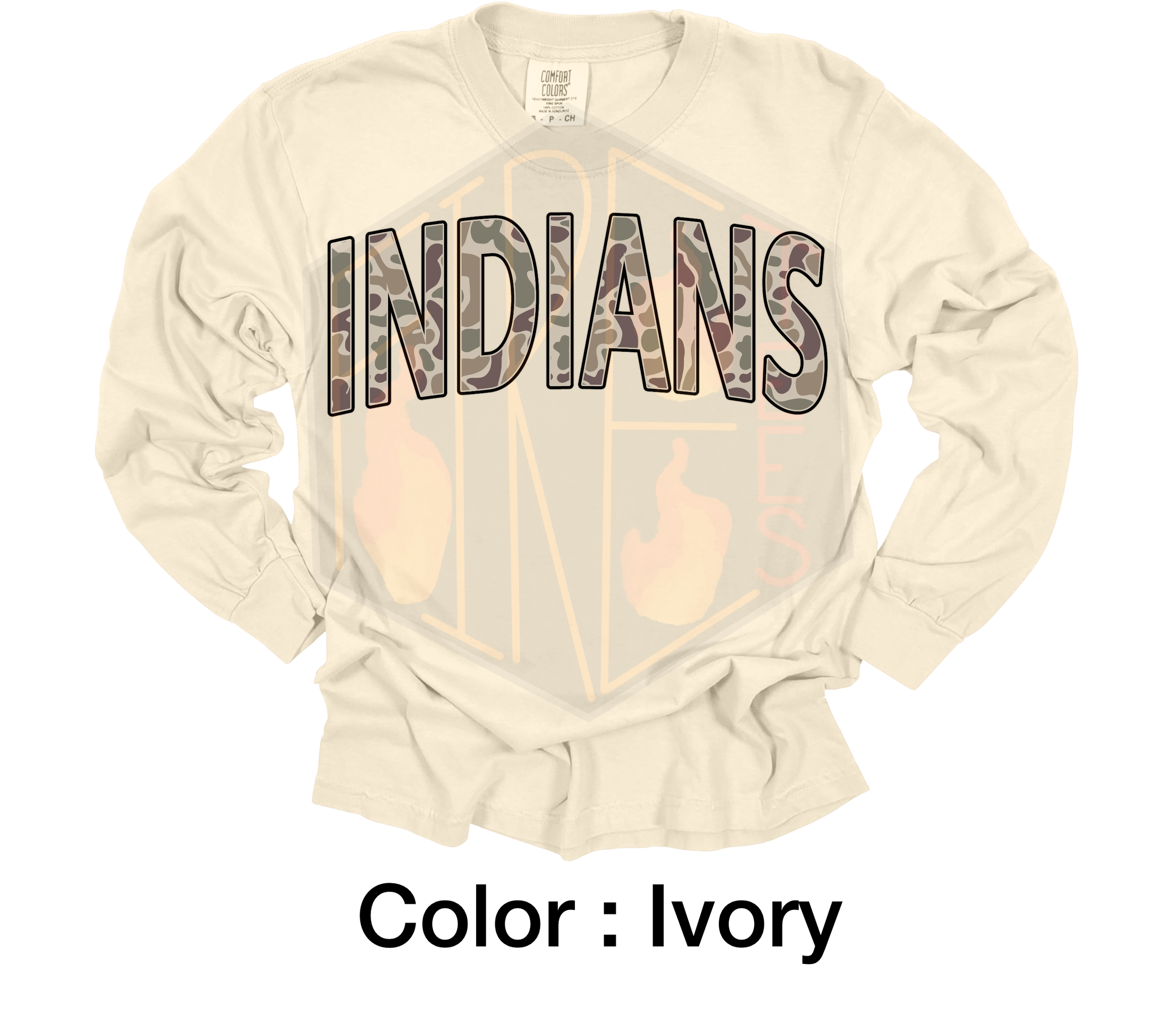 Camo Indians Comfort Colors Crewneck (Copy)