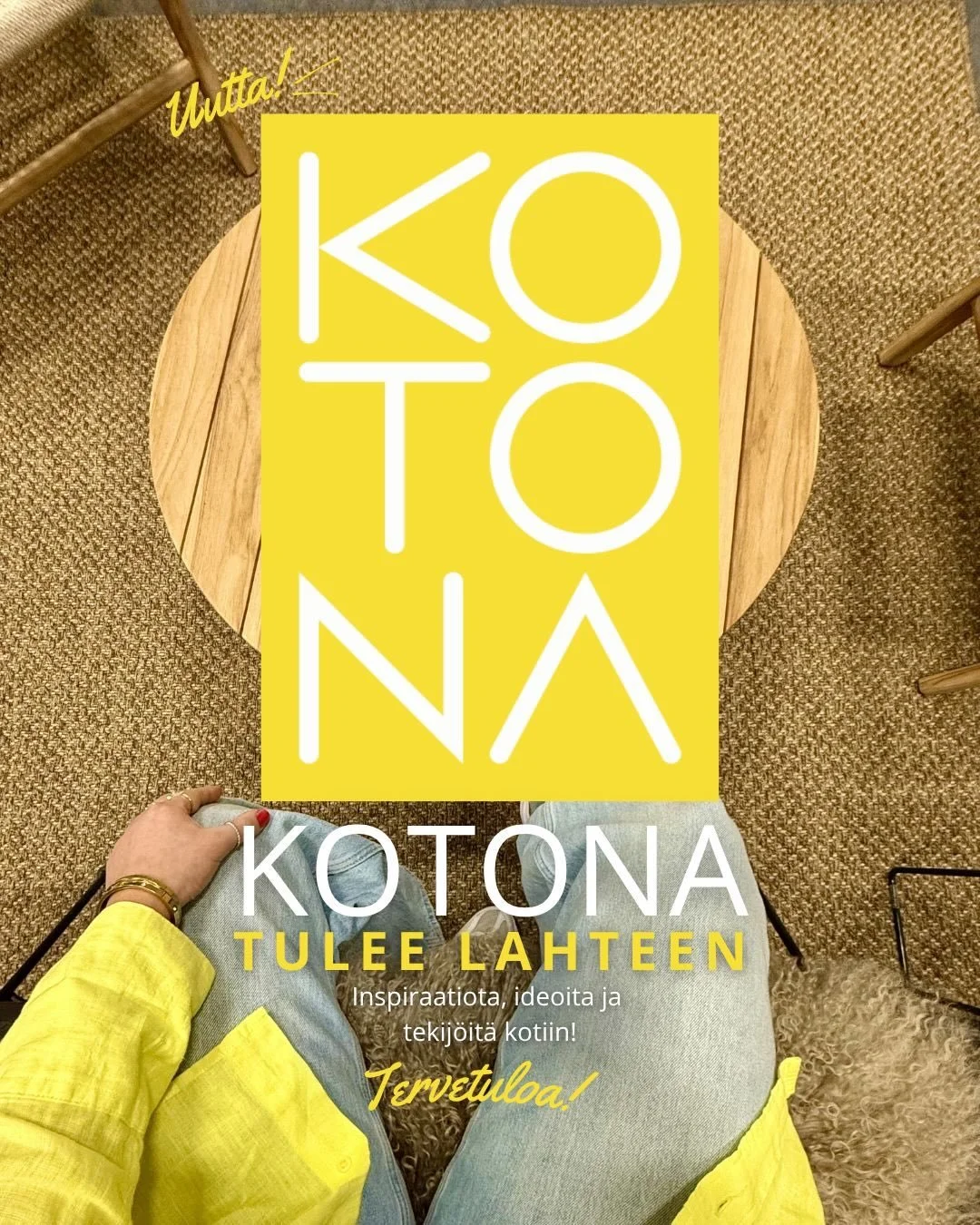 Psst!😍 KOTONA-tapahtuma tulee Lahden Messukeskukseen 12.-13.9.2026 samaan aikaan K&auml;tev&auml;Tekev&auml; -tapahtuman kanssa. 💛 

Mit&auml;? KOTONA kokoaa yhteen ajankohtaisia trendej&auml;, kodin fiksaamisen ammattilaisia, kodin sisustusta, juh