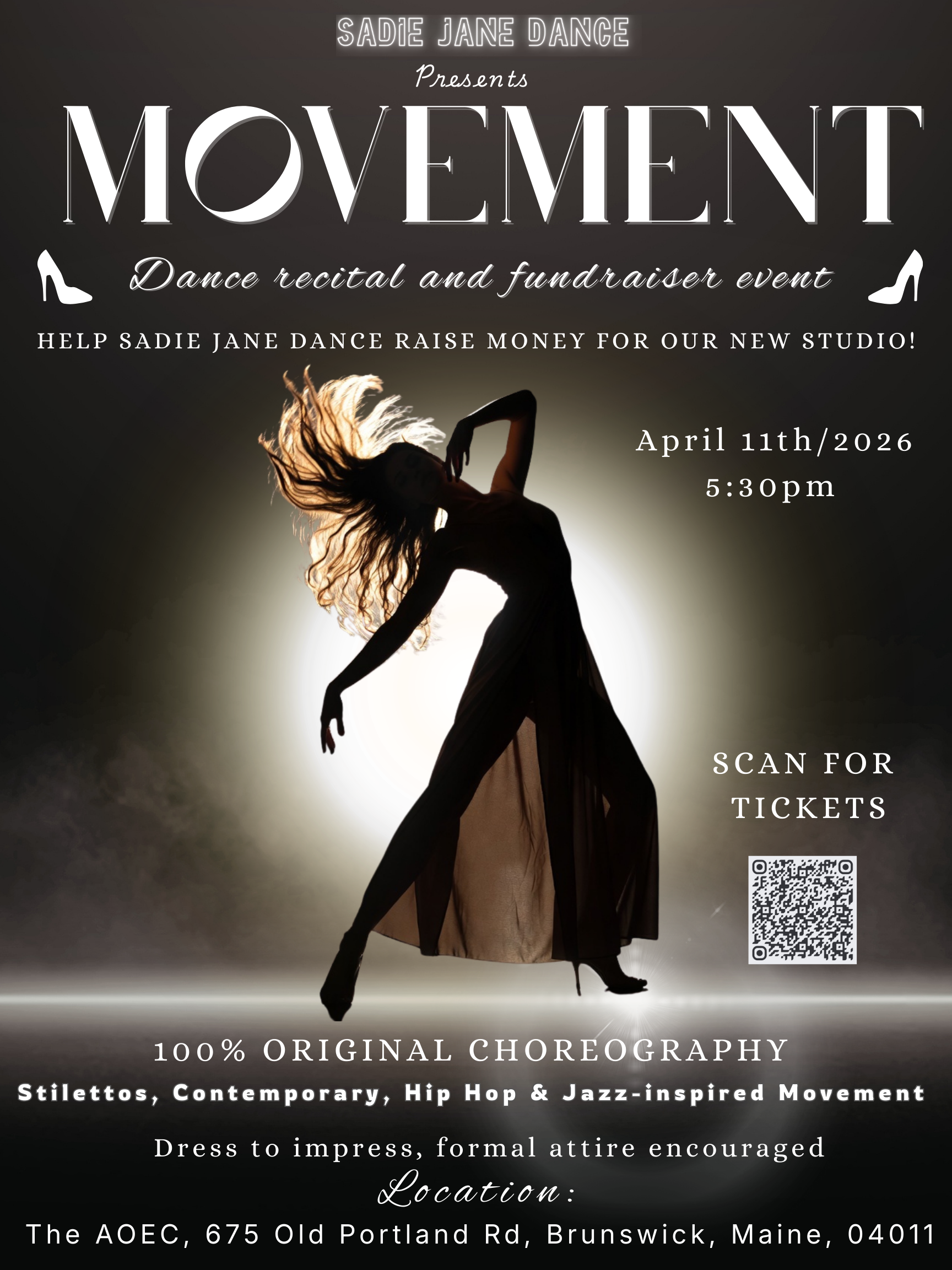 GA TICKET for MOVEMENT: A Sadie Jane Dance Spring Showcase & Fundraiser