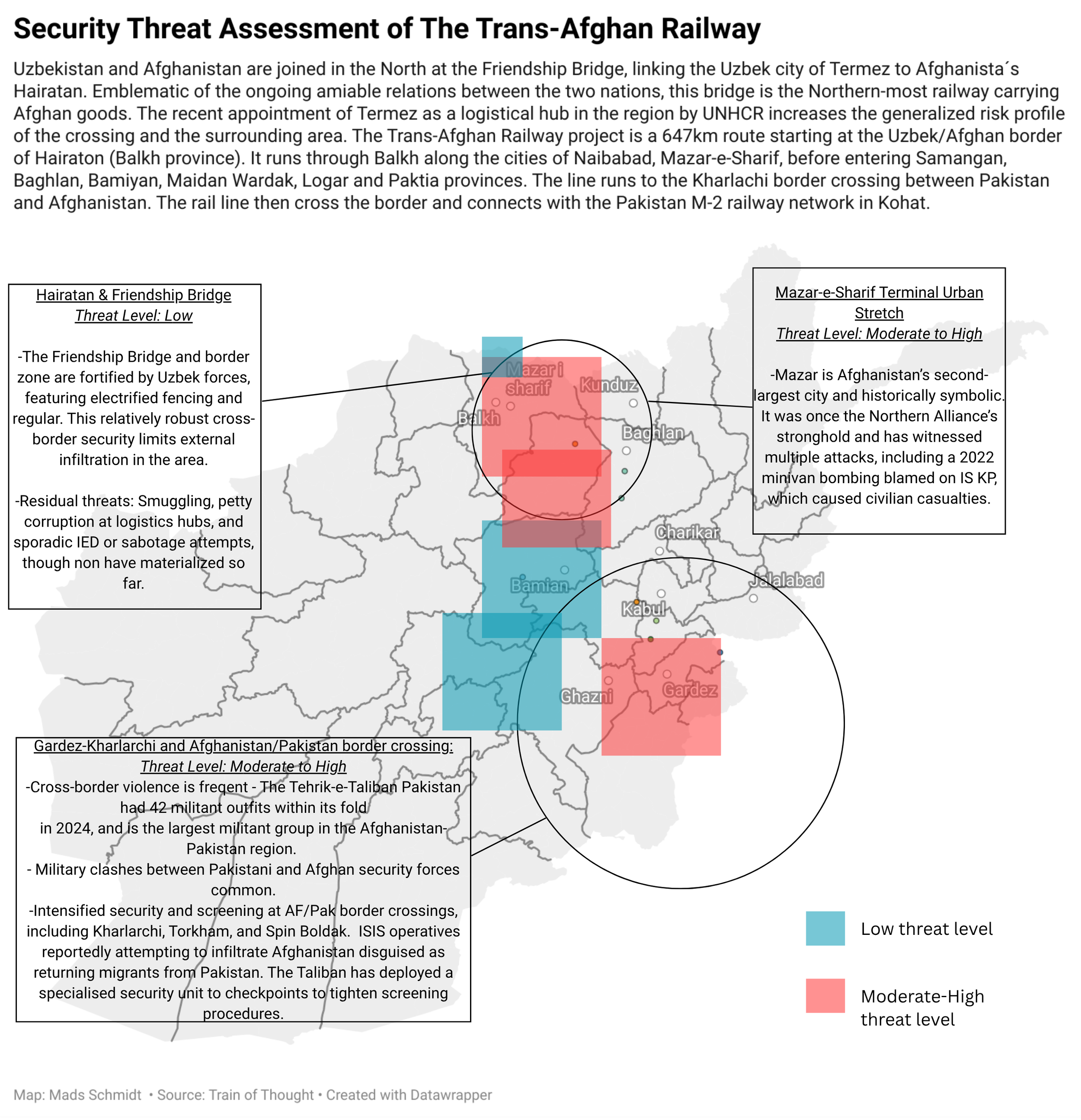 The Trans-Afghan Railway: Security Threat Assessment Map