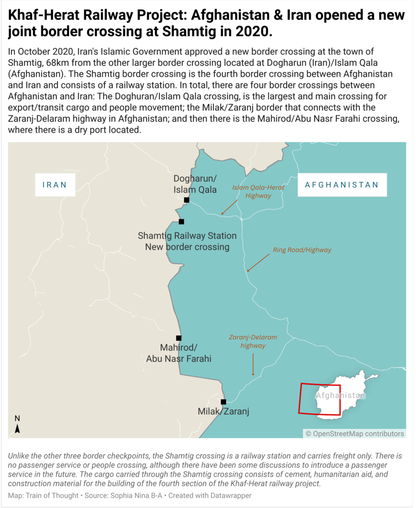 The Khaf-Herat Railway: possible iron ore-for-railway deal and new border crossing