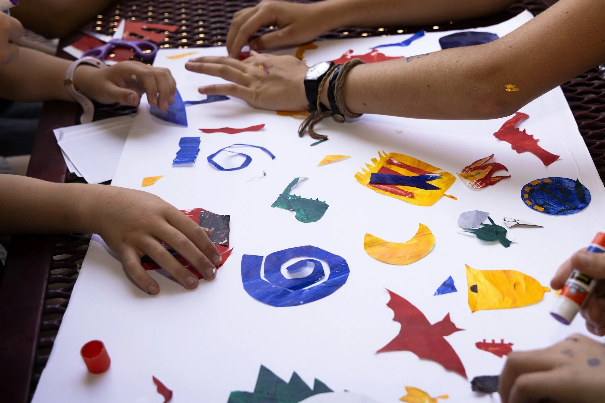 Campers express themselves through this piece, inspired by Matisse