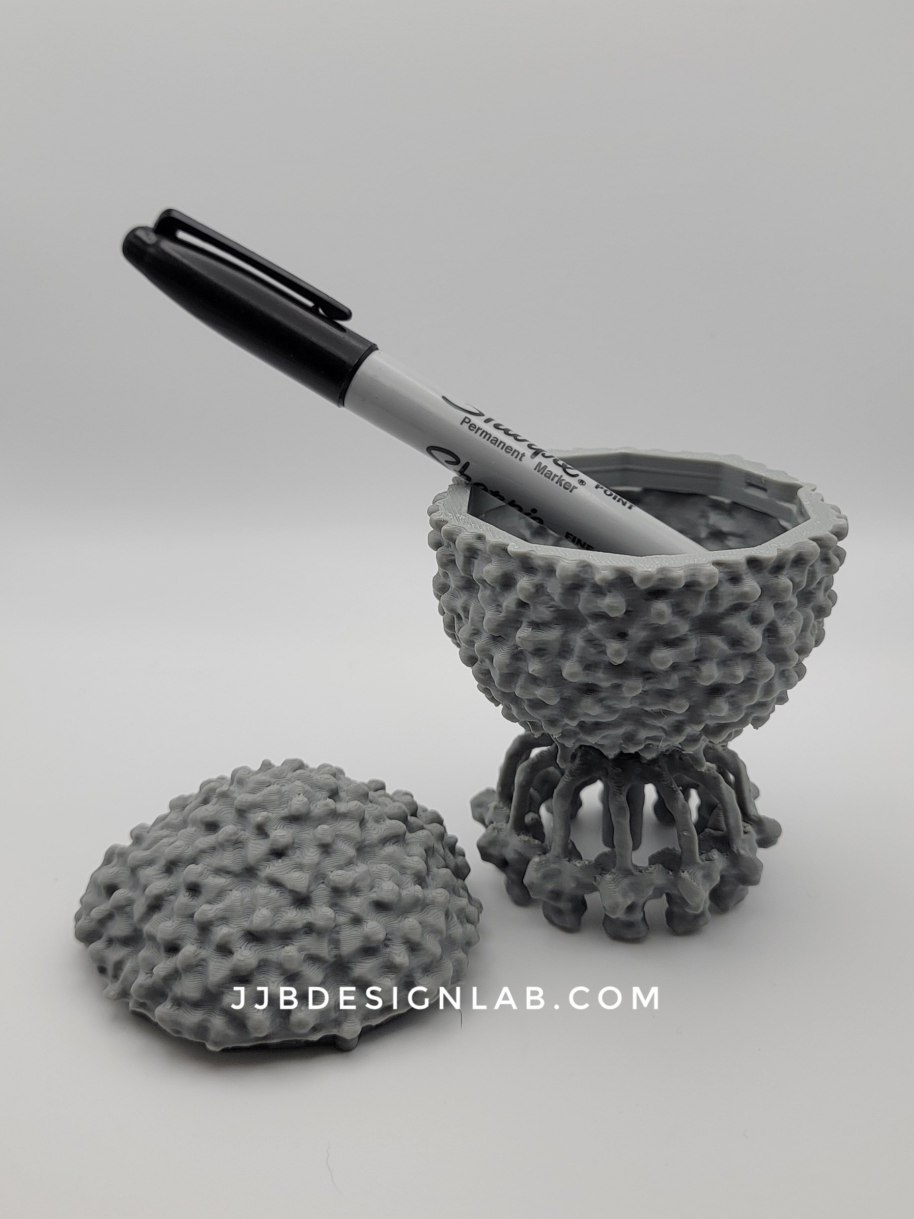 P68 Phage Container (snap top, grey)