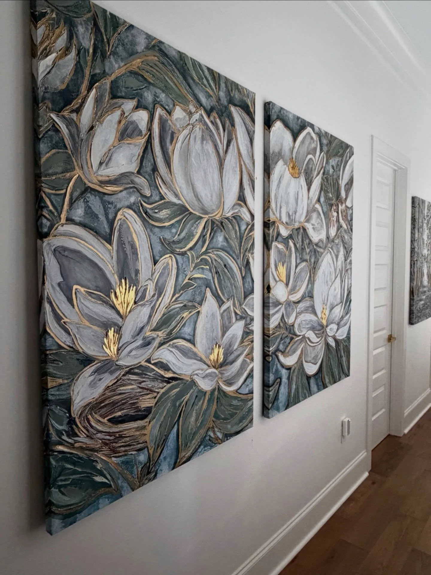 There&rsquo;s something so special about seeing my work not just collected&hellip; but lived with.
&bull;
From on the walls to the little details in between&mdash;this home holds so many pieces of my heart &amp; I don&rsquo;t take that lightly.
&bull