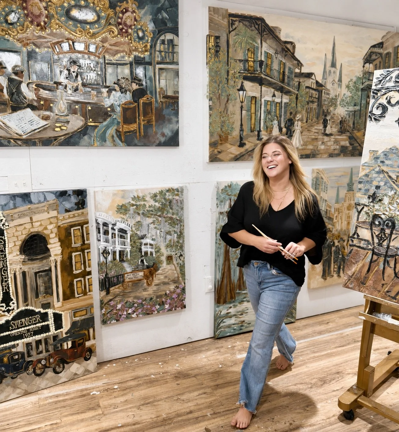 Running around like it&rsquo;s 1901 and the doors are about to open&hellip; every detail, every painting, every little piece is coming together to bring old New Orleans back to life. ✨
&bull;
&bull;
Saturday, June 13 @ 5:30pm (5:00pm for VIPs)
@rooft