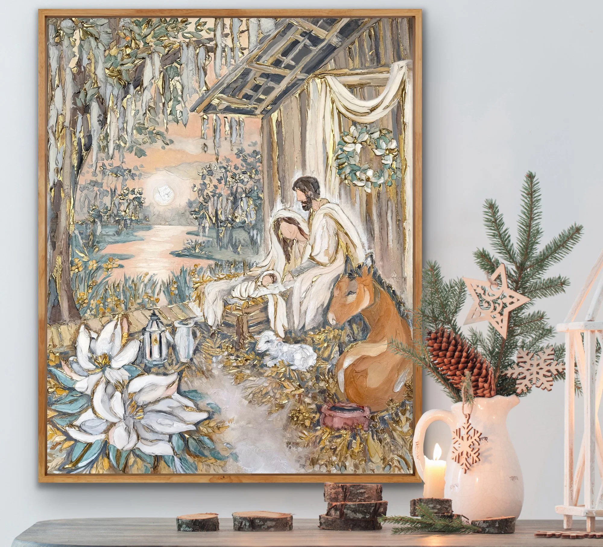 "A Savior Was Born" Canvas Print