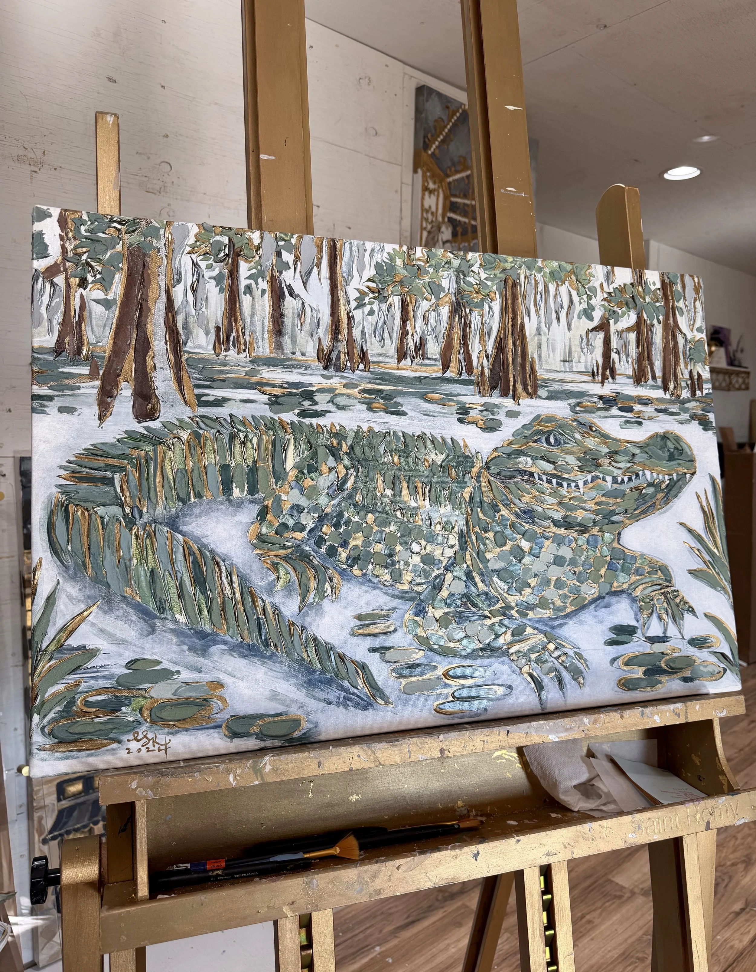 "Monarch of the Marshland" Canvas Print