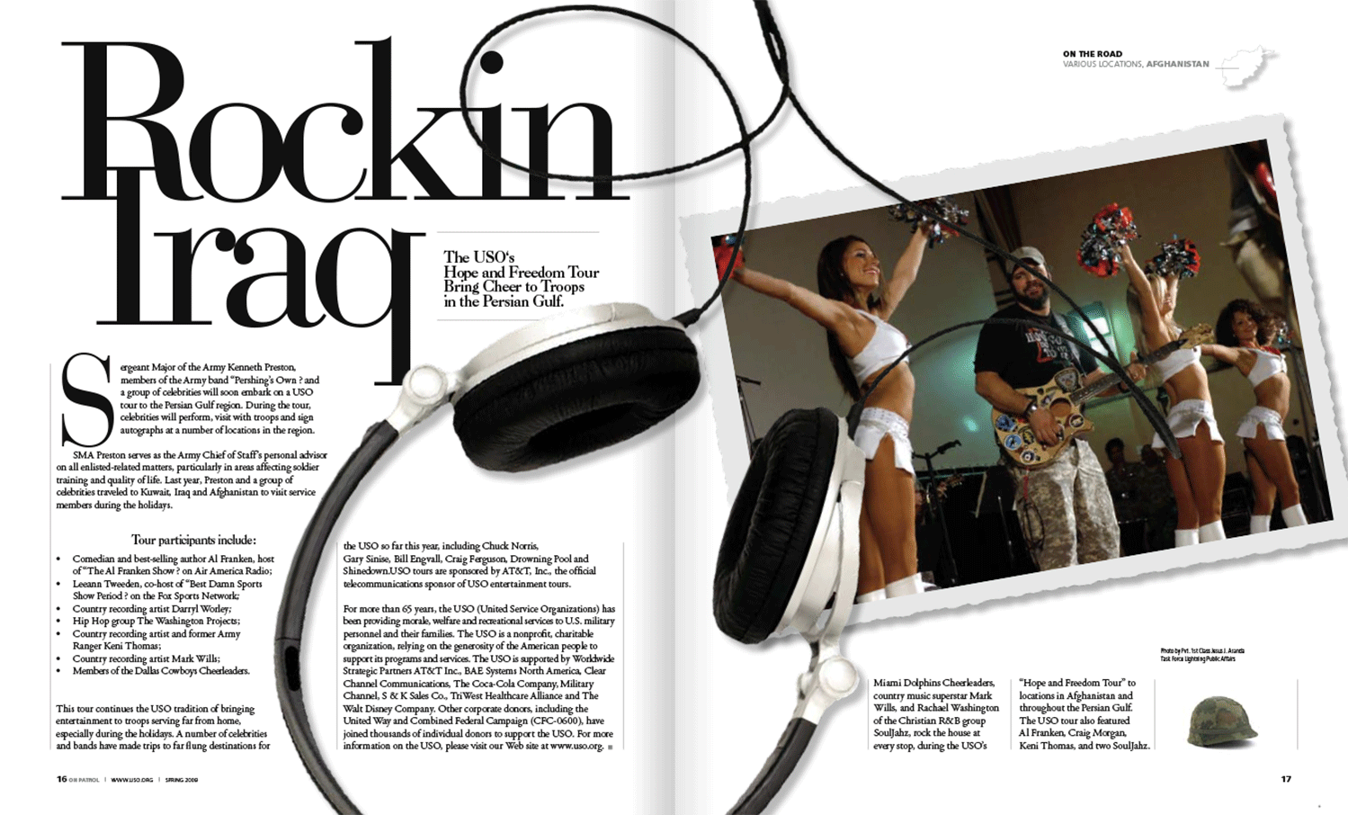 Rockin Iraq Magazine spread Design