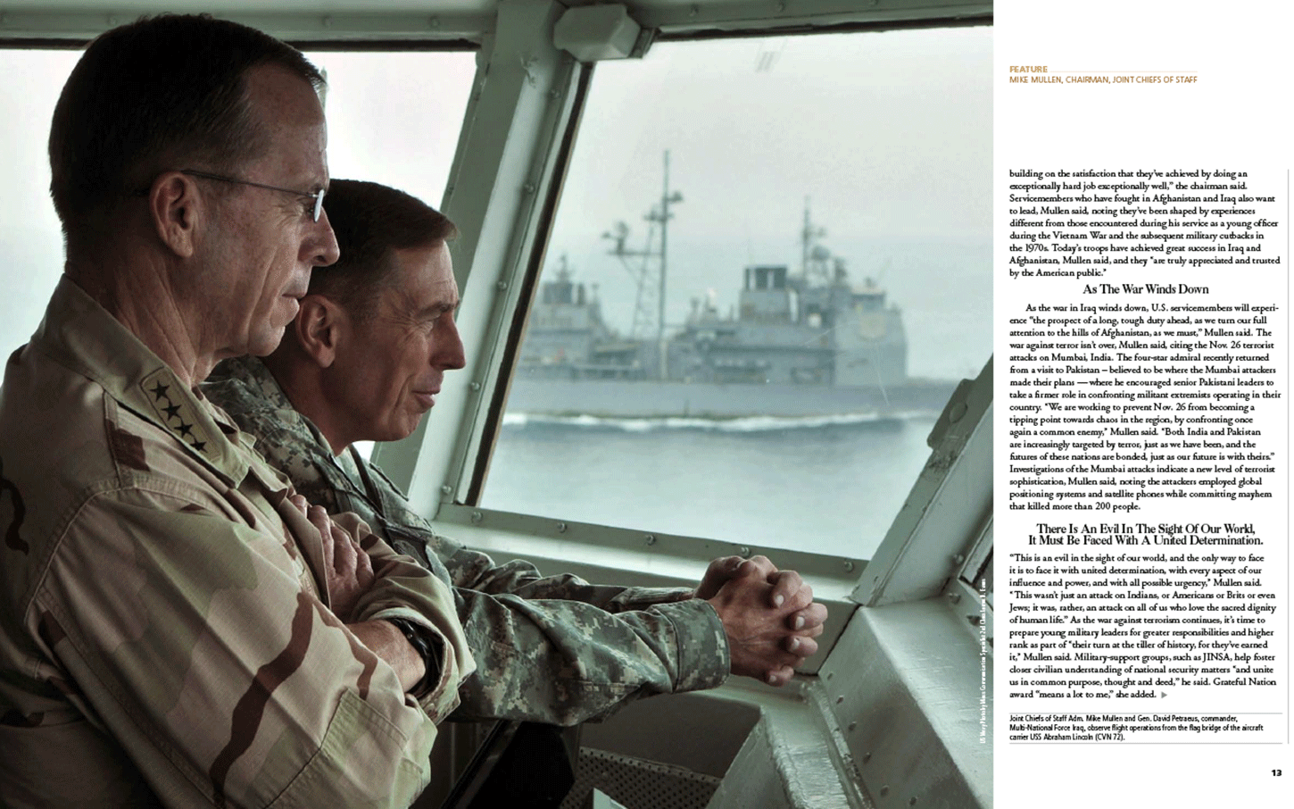 Magazine spread On Patrol