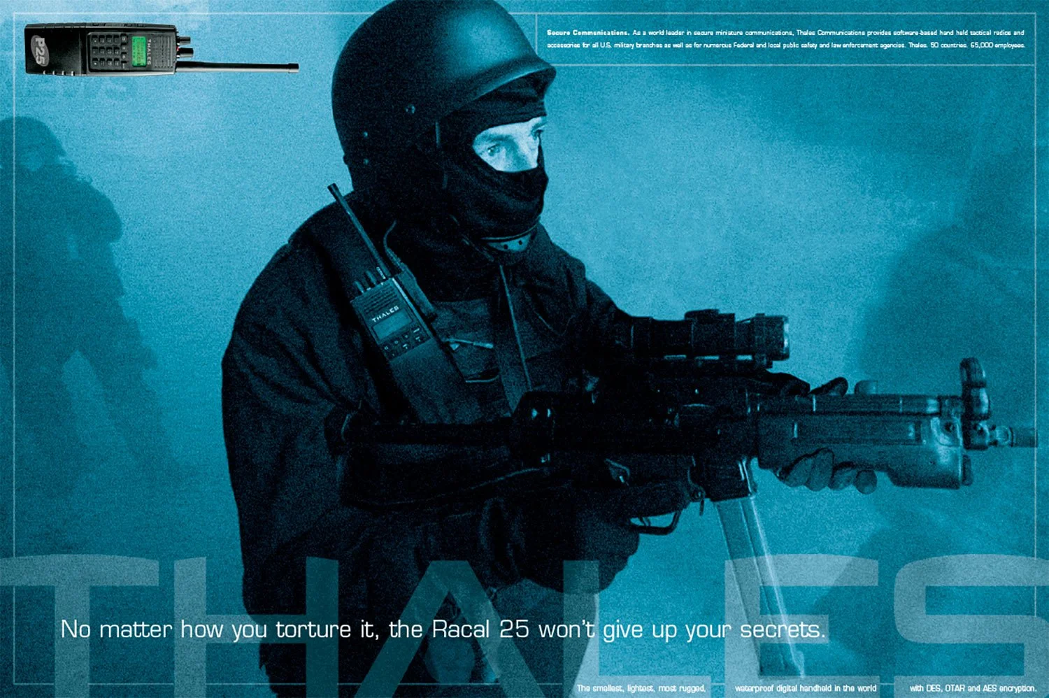 Thales SWAT ad. Glenn Gemmell Art Director