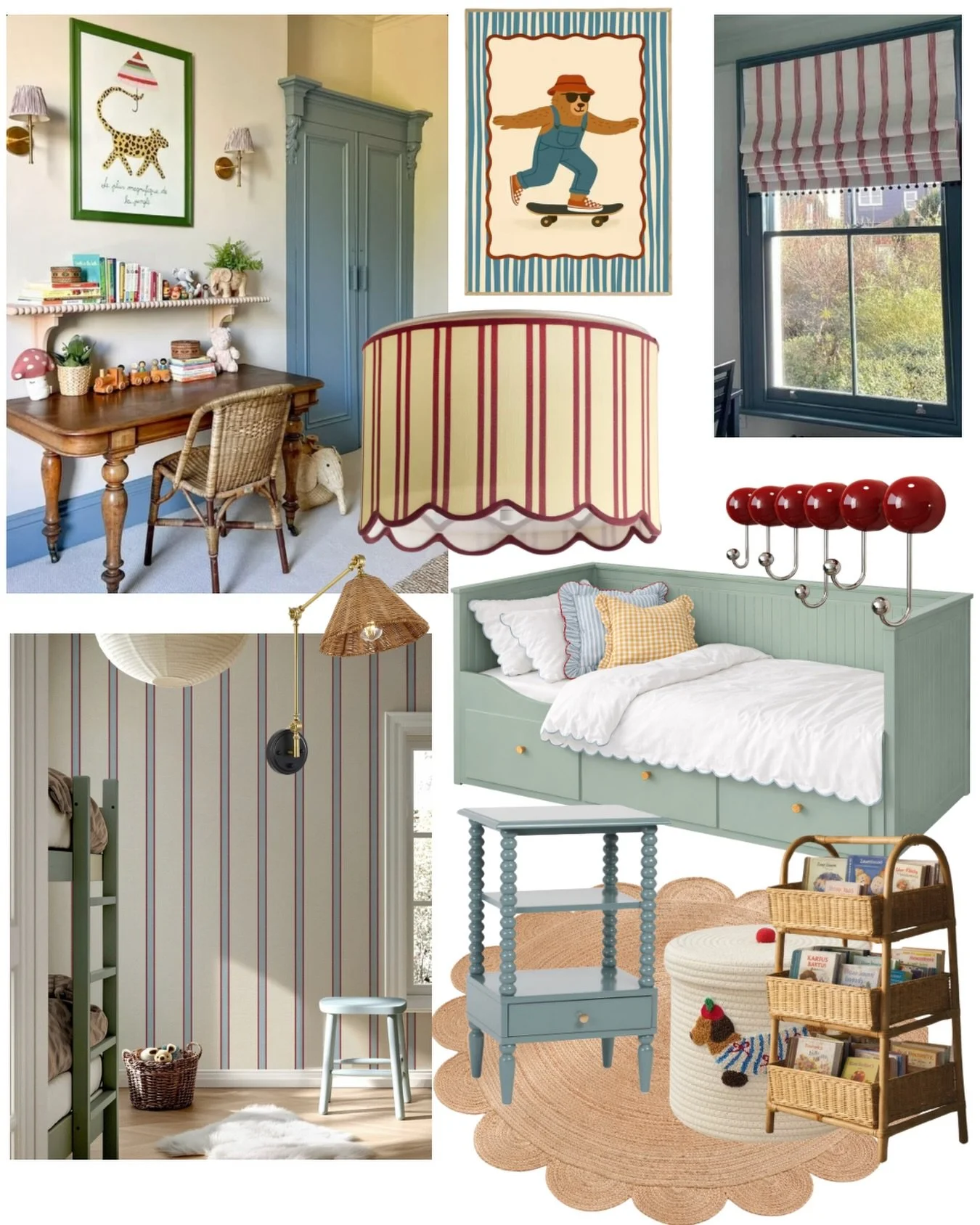 Barnerommet er et av de fineste rommene &aring; skape 💛
Her jobber vi med et konsept som kombinerer klassiske former, varme naturmaterialer og lekne farger &mdash; et rom som b&aring;de f&oslash;les trygt, tidl&oslash;st og fullt av personlighet.

V