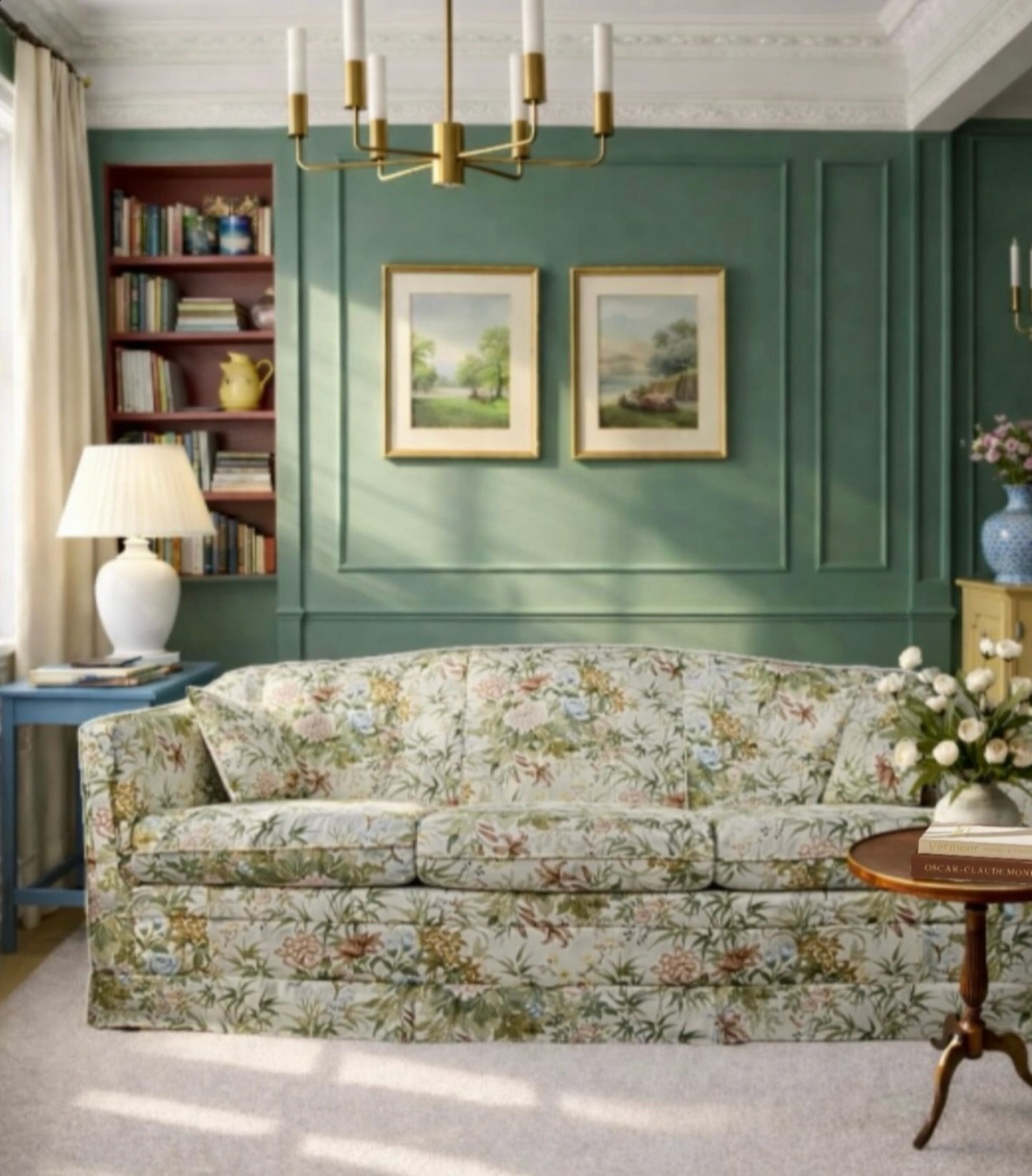 En sofa som gir rommet sjel 🌿

Denne sjeldne vintage-sofaen er n&aring; tilgjengelig hos oss- i perfekt stand.
Klassiske linjer, solid h&aring;ndverk og et vakkert botanisk trekk som tilf&oslash;rer varme og karakter.

&bull; Original vintage 
&bull