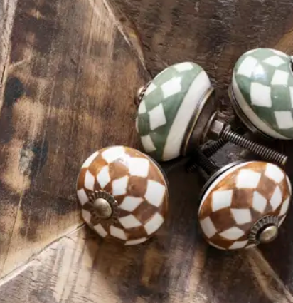 Dørknott - Håndmalt Grønn