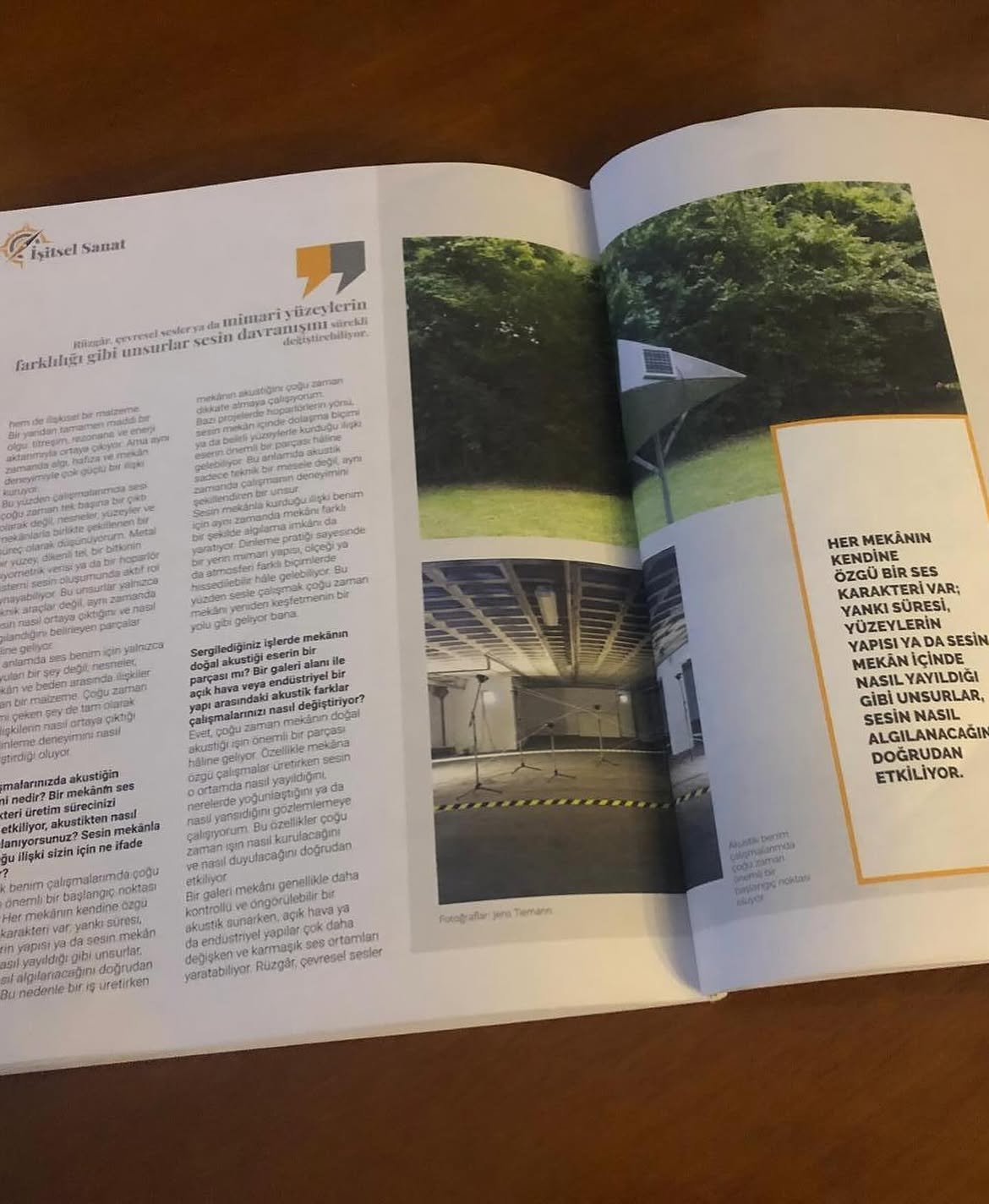 Interview on Sound, Space and Acoustics — Pusula Magazine, April 2026
