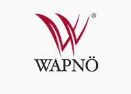 Logotyp för WAPONÅ med en stiliserad rovdjursfigur ovanför texten