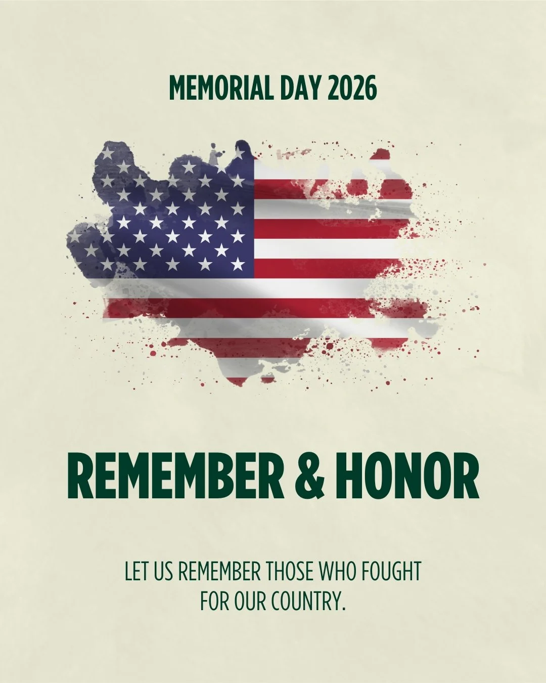 Remembering and honoring those who gave everything for our freedom this Memorial Day 🇺🇸 Grateful today for the sacrifice that allows us to live freely and fully &mdash; more than a long weekend, it&rsquo;s a day to reflect, remember and give thanks