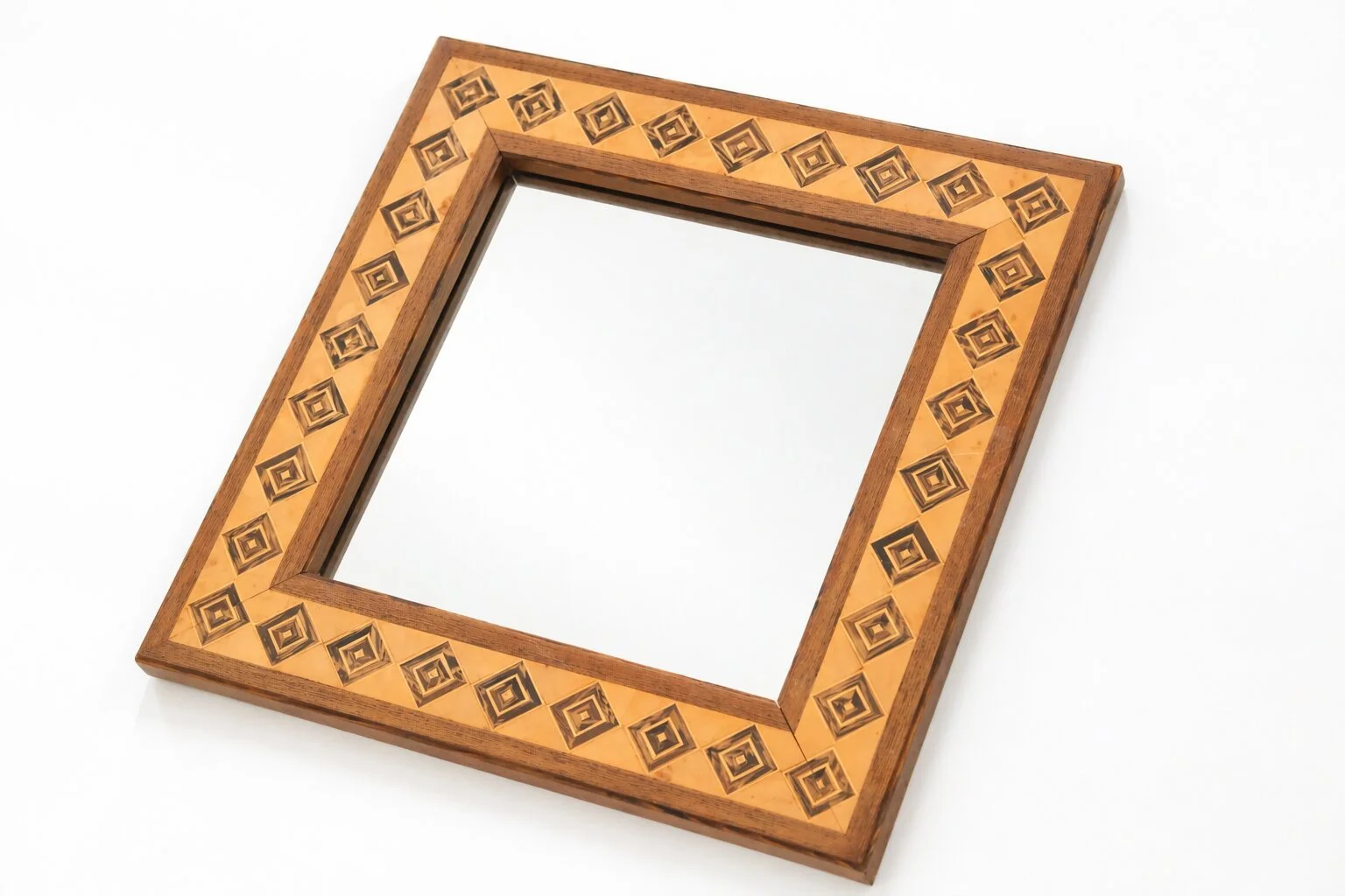 Pio Zanotti Marquetry Mirrow in Brown 1.jpg