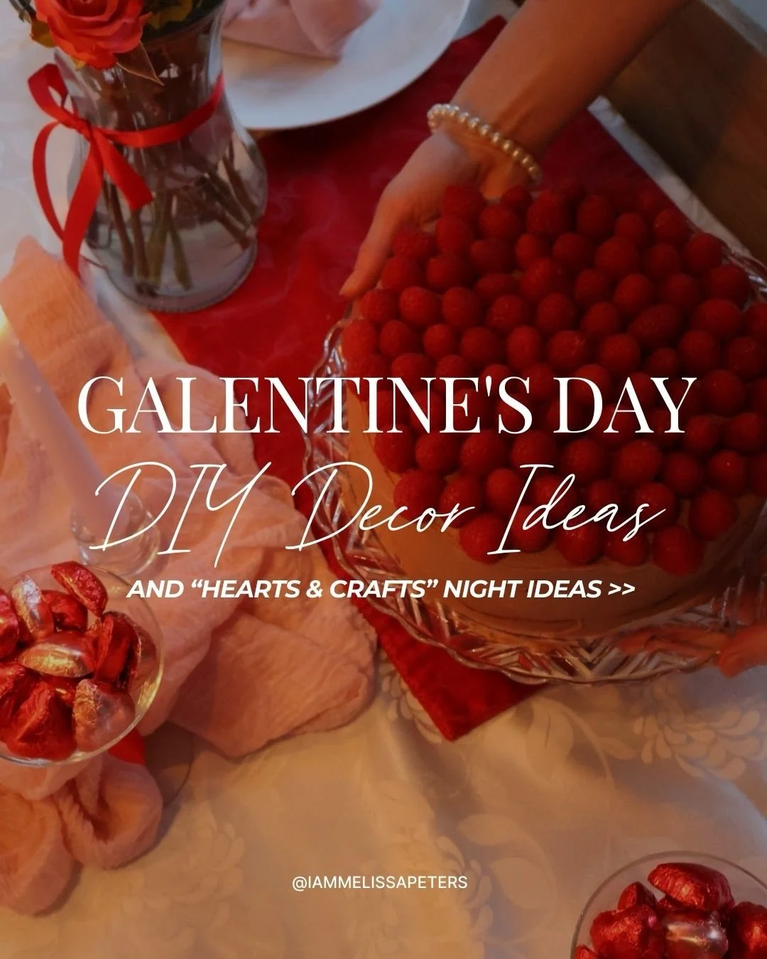 Galentine&rsquo;s Day DIY Decor Ideas 💗🌹🎀
 Aka&hellip; proof you don&rsquo;t need a massive budget to create something beautiful.

Honestly? Hosting has become one of my favorite love languages.
 Not because everything is perfect&hellip; but becau