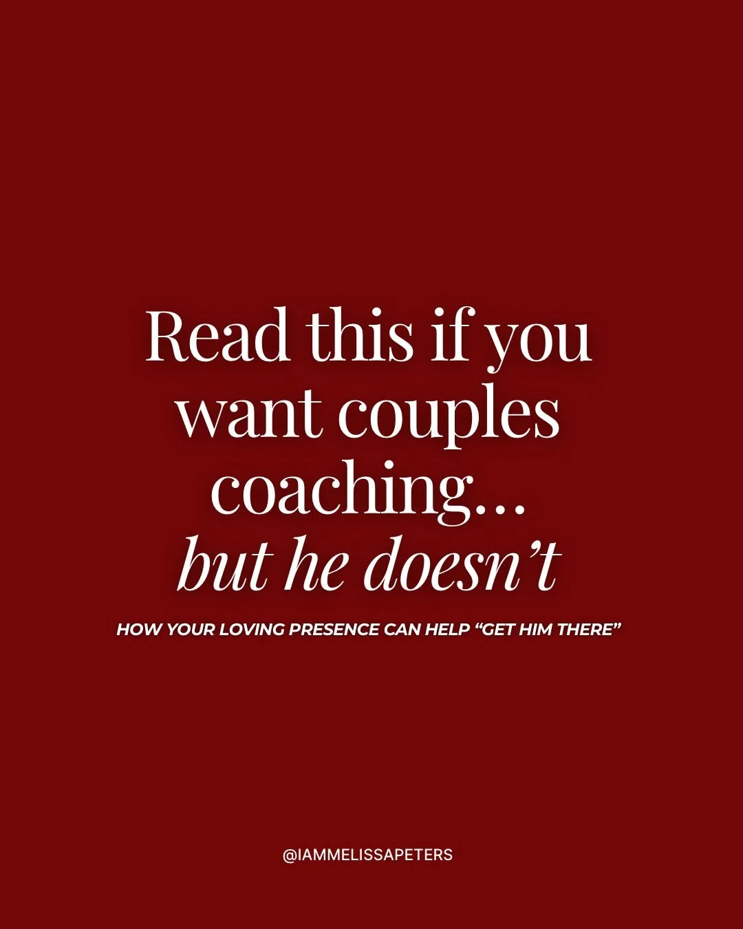 I see you babe, you want this&hellip; but he&rsquo;s not on board&hellip; yet.

I see this all the time&hellip;

And I&rsquo;m going to be honest with you:

I&rsquo;m not available to convince your partner in my DMs 🙅🏻&zwj;♀️

This work only works 
