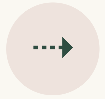 Rightward arrow with dotted line pointing to the right