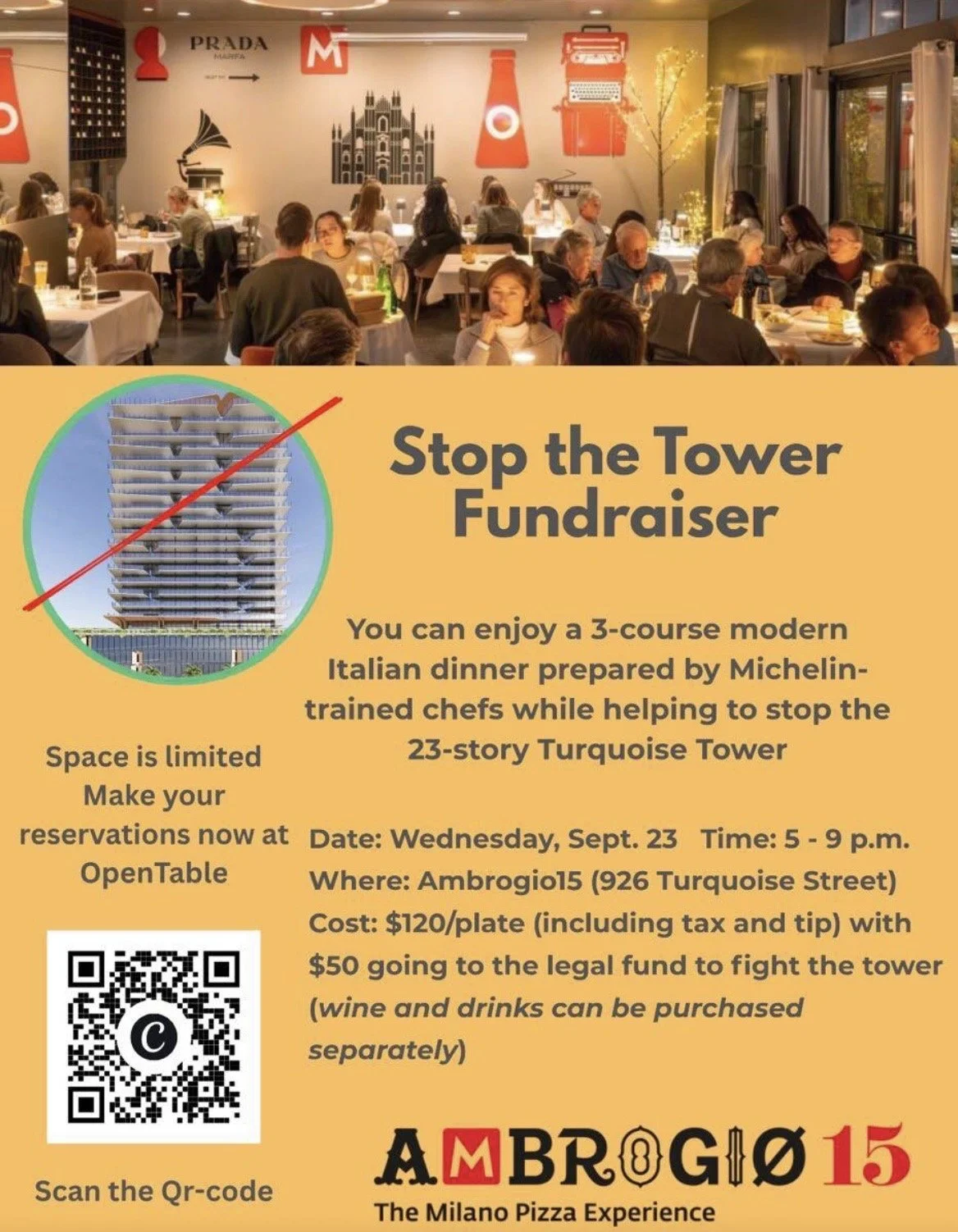 Team Turquoise Tower Fundraising Dinner
