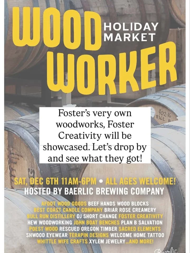If you haven&rsquo;t met @fostercreativitypdx yet, here is a great chance to get to know them and see their craftwork on display.

Not only do they do great commission woodworking, but they also are big in the @pdxsoapboxderby scene. They make a cart