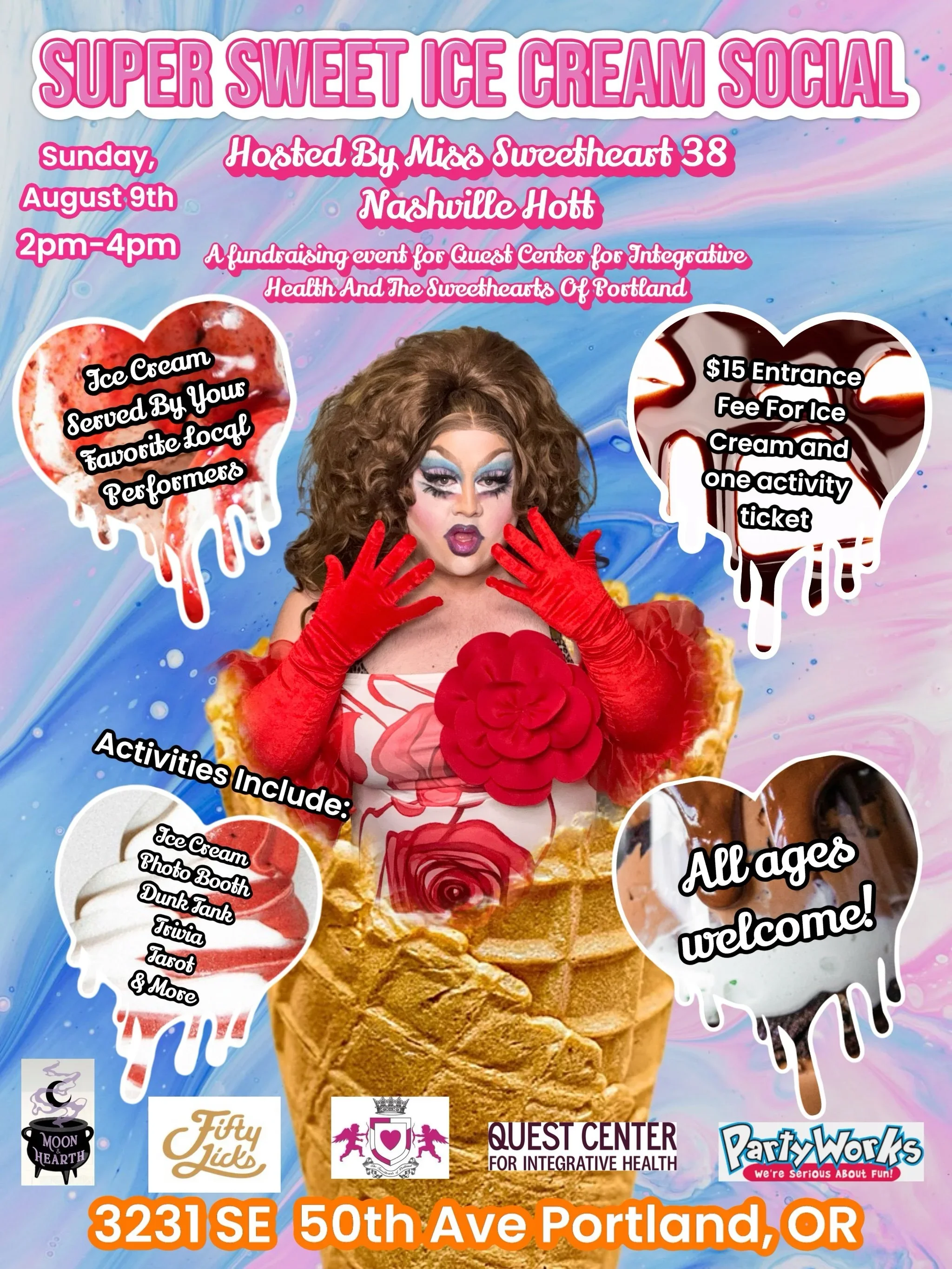 Super Sweet Ice Cream Social Fundraiser: Hosted by Miss Sweetheart 38, Nashville Hott
