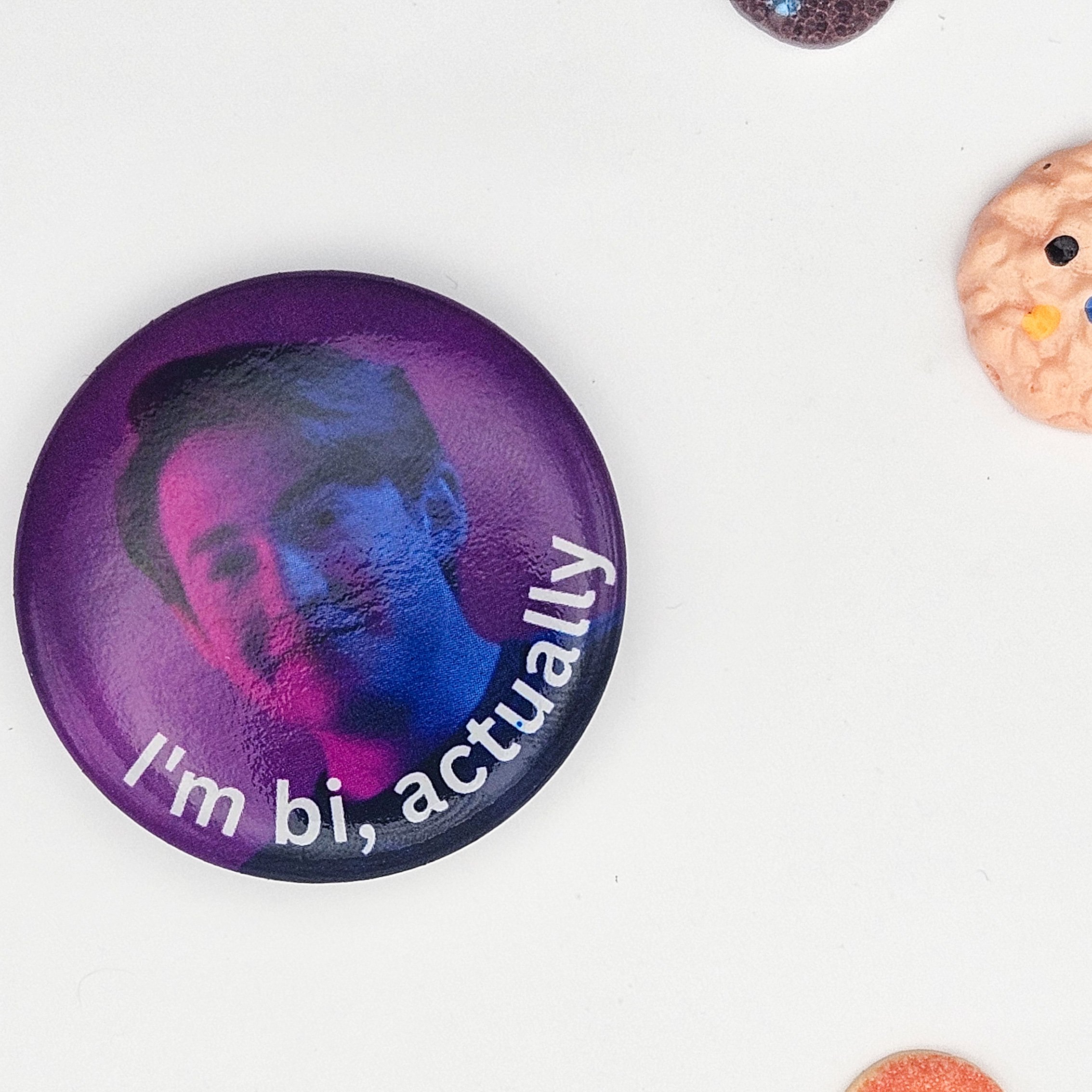 I'm Bi, Actually Large Badge