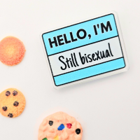 Still Bisexual Recycled Acrylic Pin