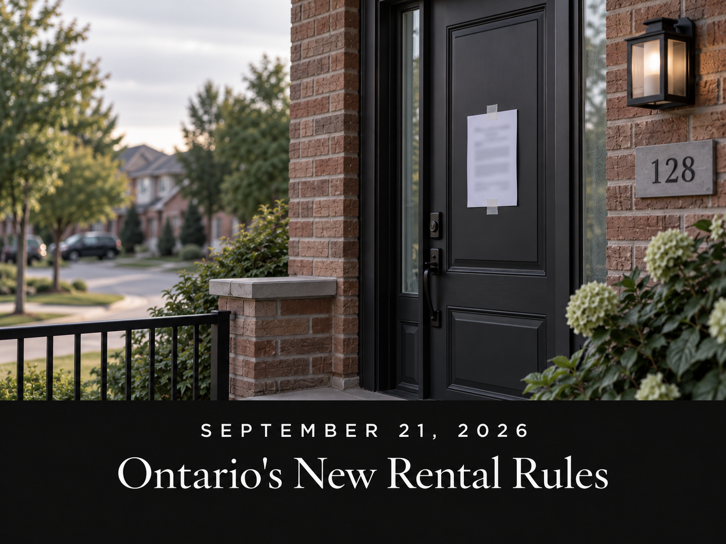 Ontario Rental Rules Change on September 21, 2026: What Landlords and Tenants Need to Know