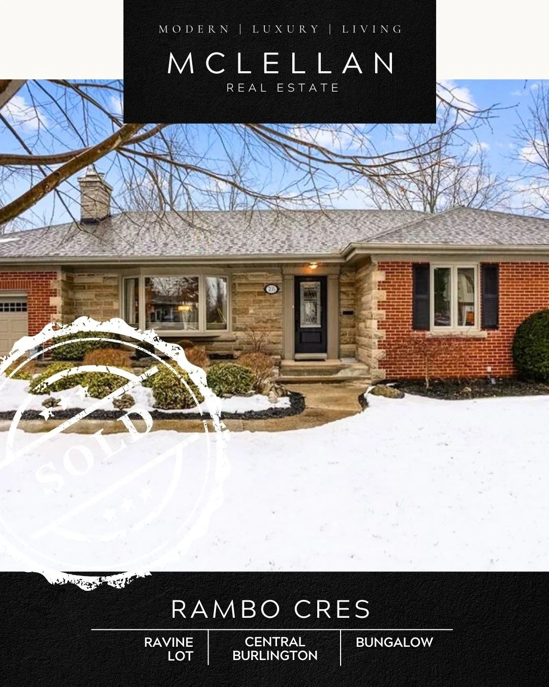 Bungalow in the core Central Burlington downtown Bungalow ravine lot walkable buy and sell real estate Ontario Remax Mclellan