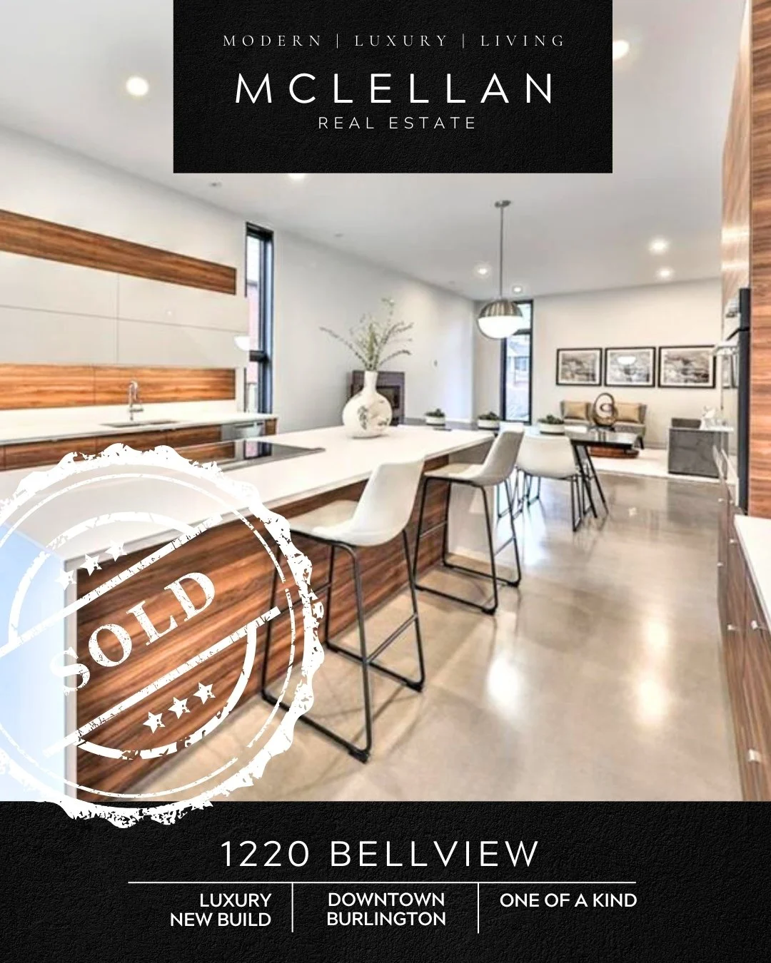 Very unique luxury home in Maple downtown Burlington Ontario new build custom modern house MCLELLAN