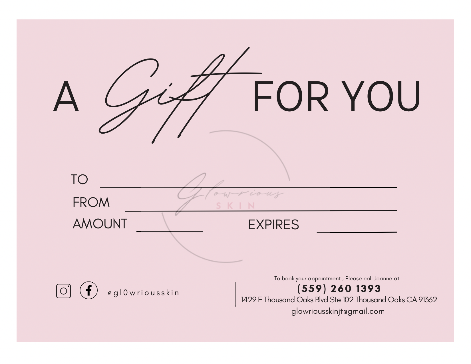Glowrious Skin Gift Card