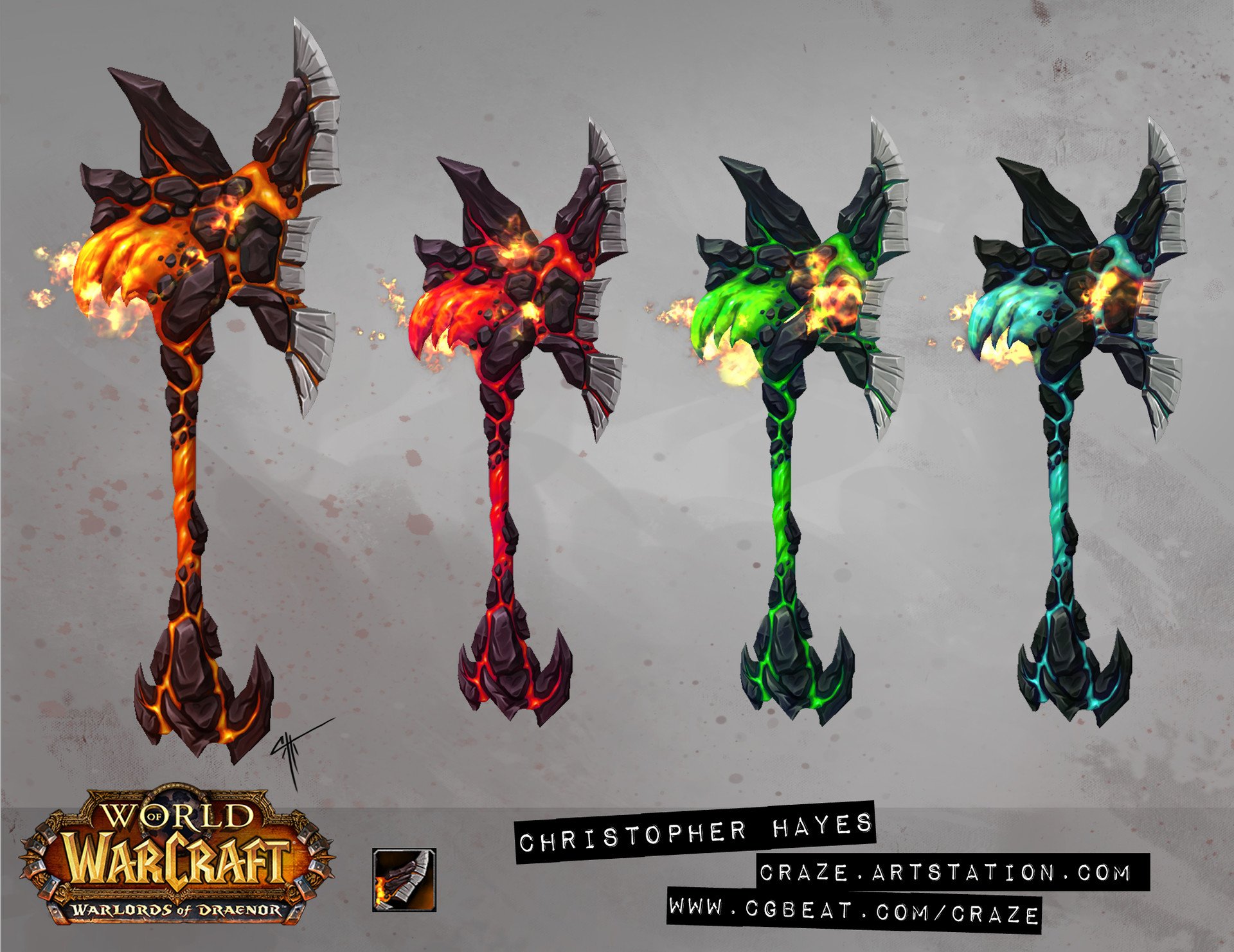 Weapon Concept Art / World of Warcraft: Warlords of Draenor