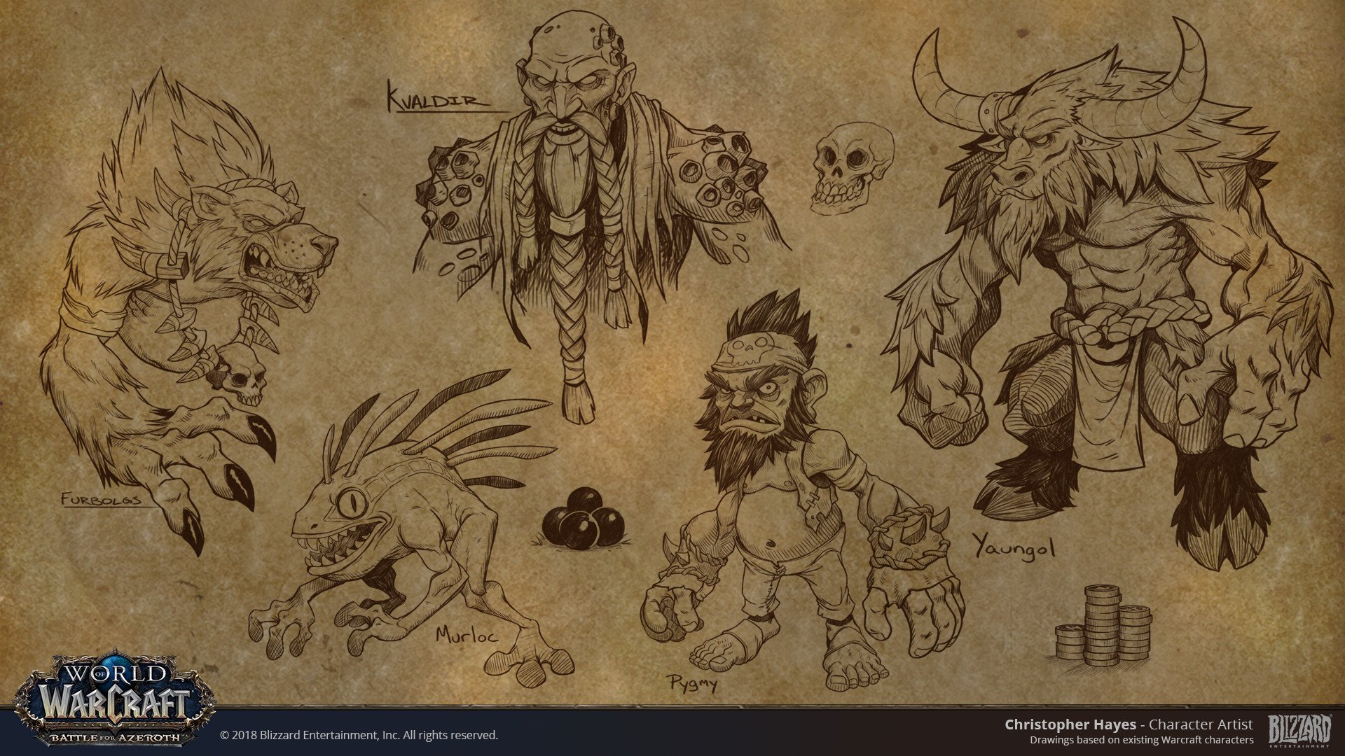 Map Sketches / World of Warcraft: Battle for Azeroth