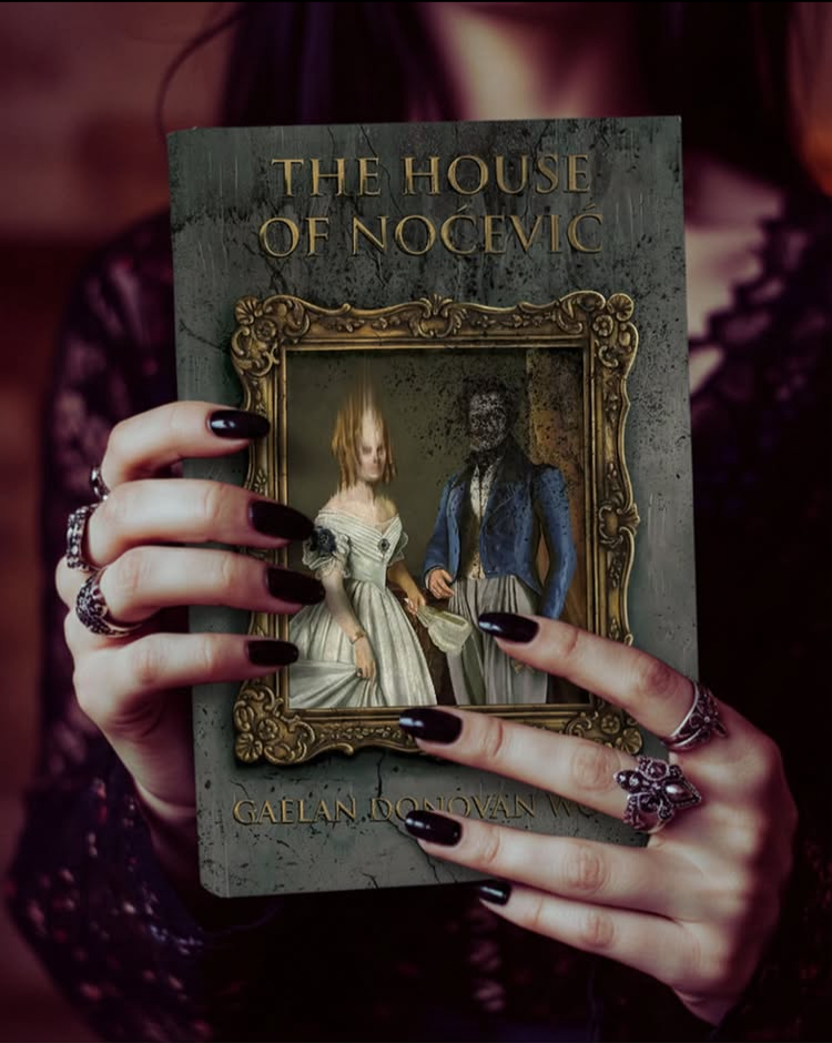 Visualisation of “The House of Noćević” book using my cover design - book will be premiering in 2026, full quality design coming soon.