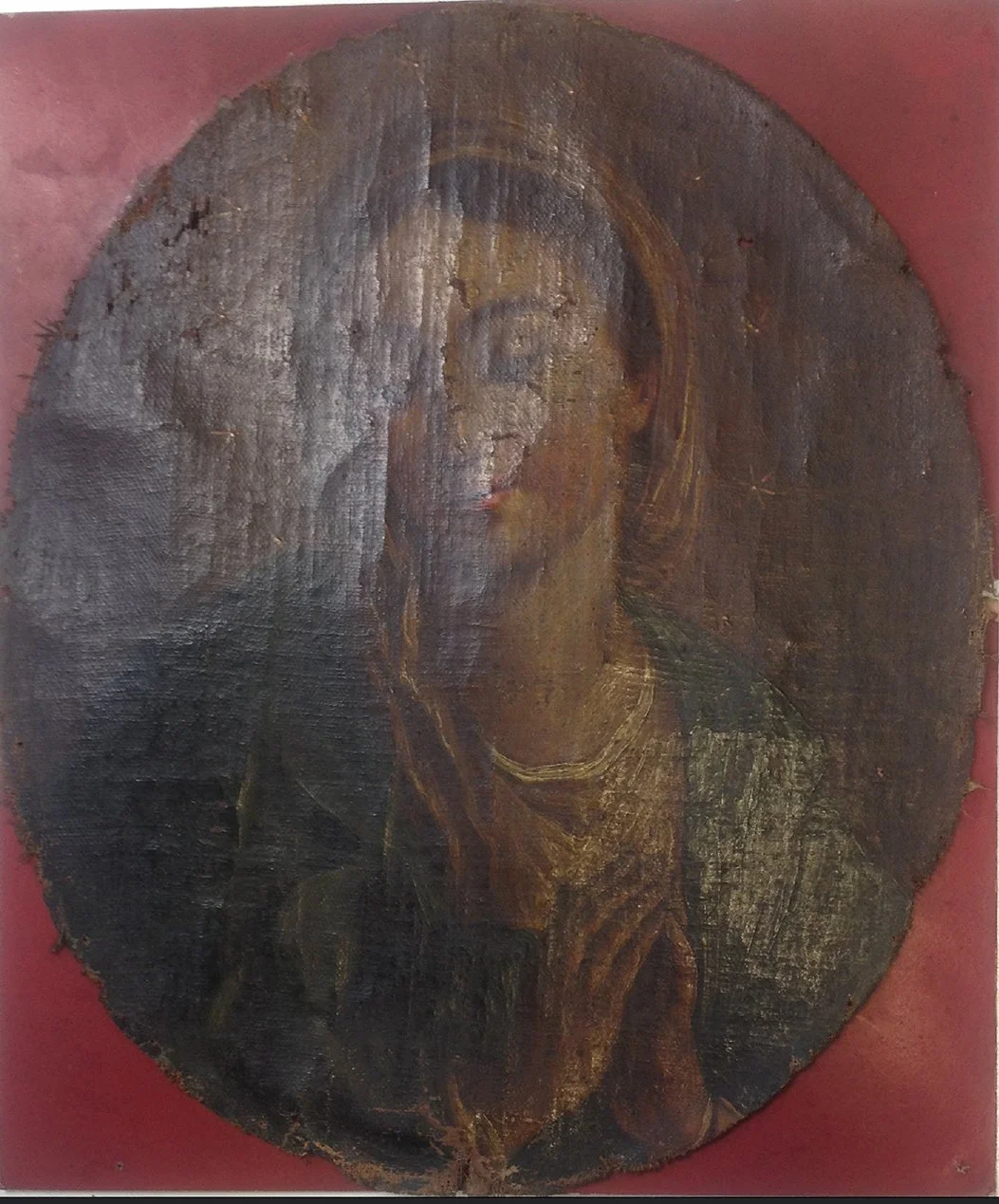 After taking out of the frame