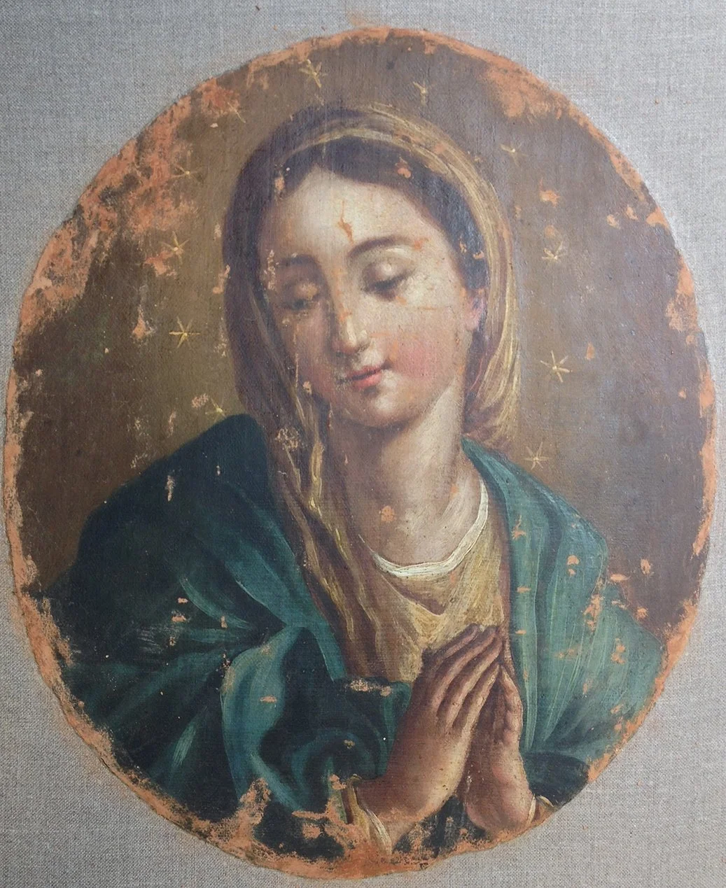 After filling the losses of the ground layer.