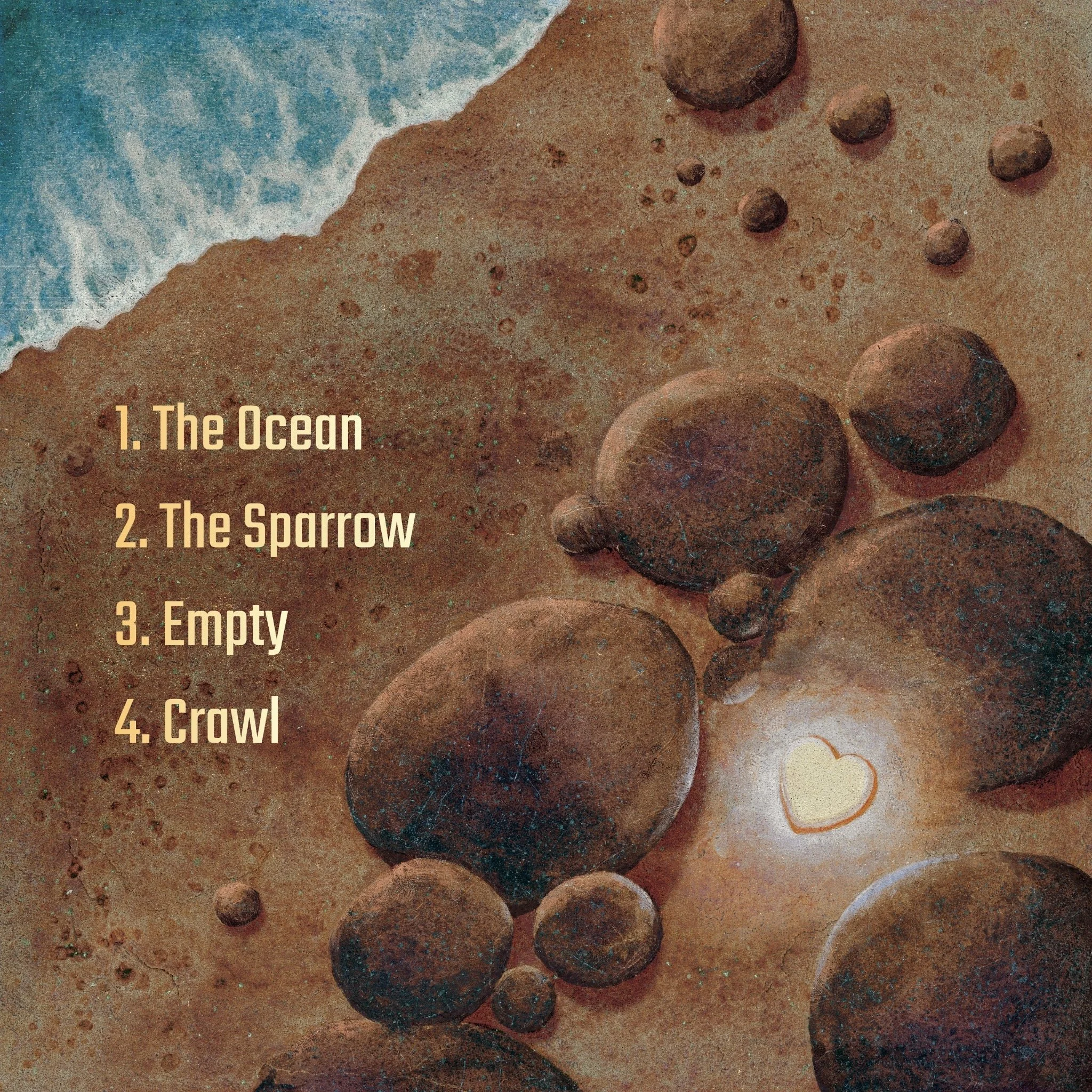 “Shiny Things” - album cover design, back cover.
