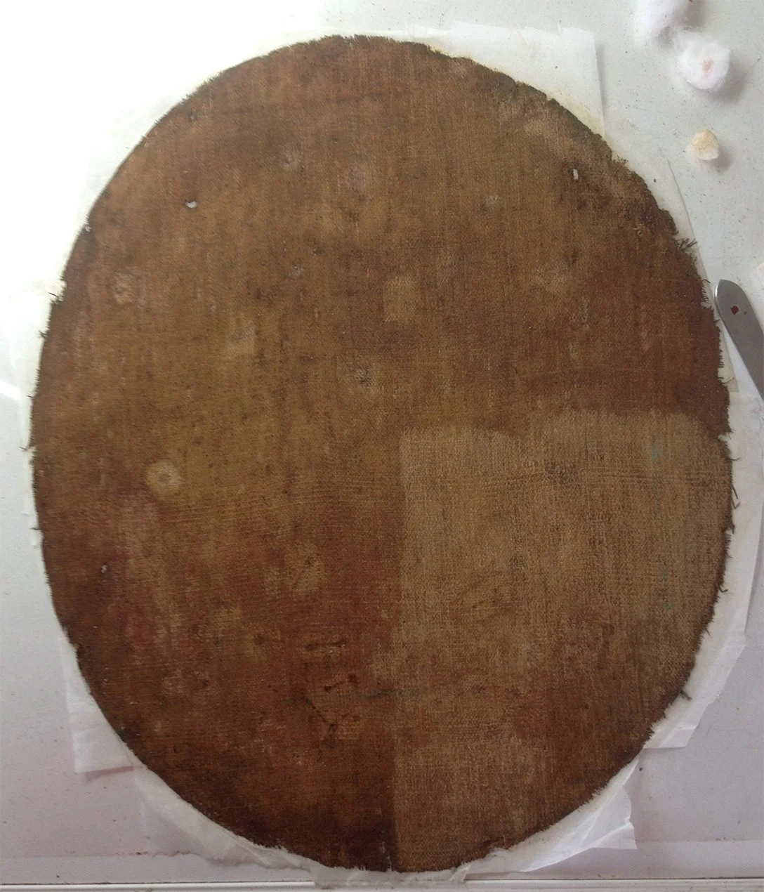 The process of cleaning the reverse.