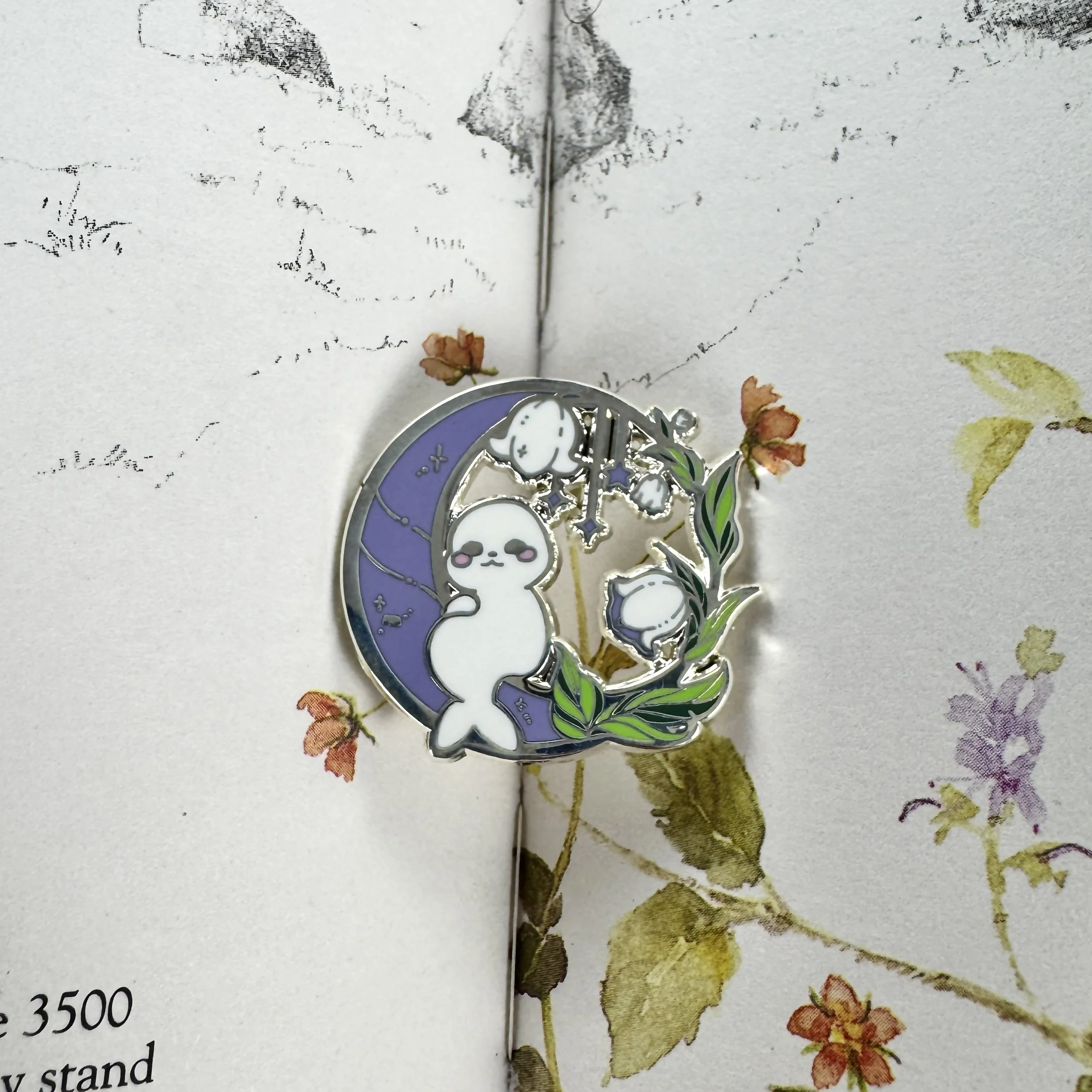 Moon Seal - Enamel Pin