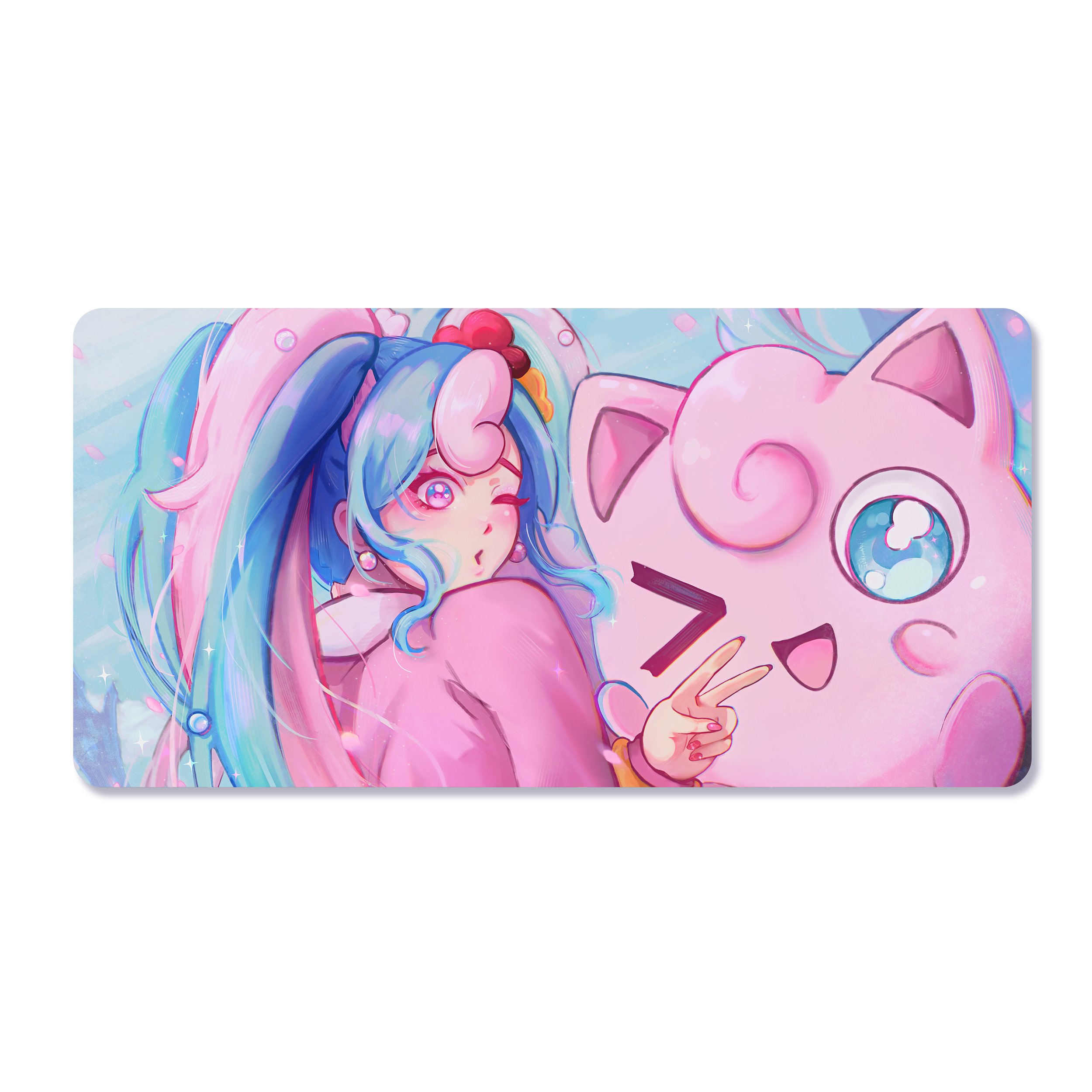 Miku & Jigglypuff - Deskmat
