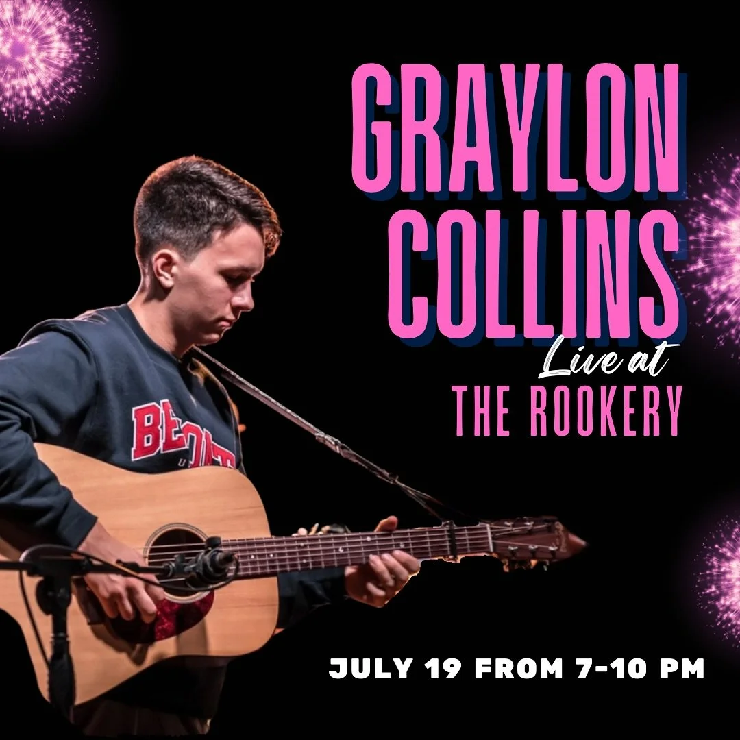 You all loved him so he&rsquo;s backkkk!! 

@grayloncollins live this Saturday from 7-10pm!! Come show some love and enjoy a free show! 

#therookeryhillsborough #hillsboroughnc #grayloncollins #livemusic #todo #nearme #fypage