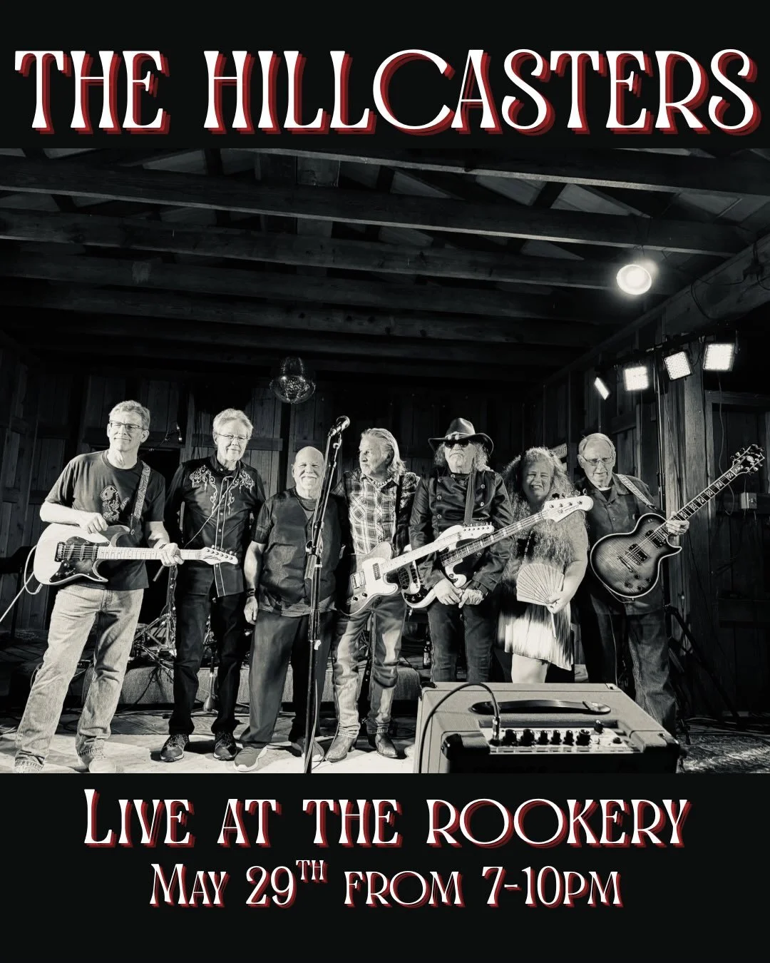 ✨THE HILLCASTERS✨

You do not want to miss this local legend band- The Hillcasters!

Bringing rock n&rsquo; roll vibes that WILL bring down the house!  Come support a local Hillsborough group and bar and have some Friday night fun with us!

#therooke