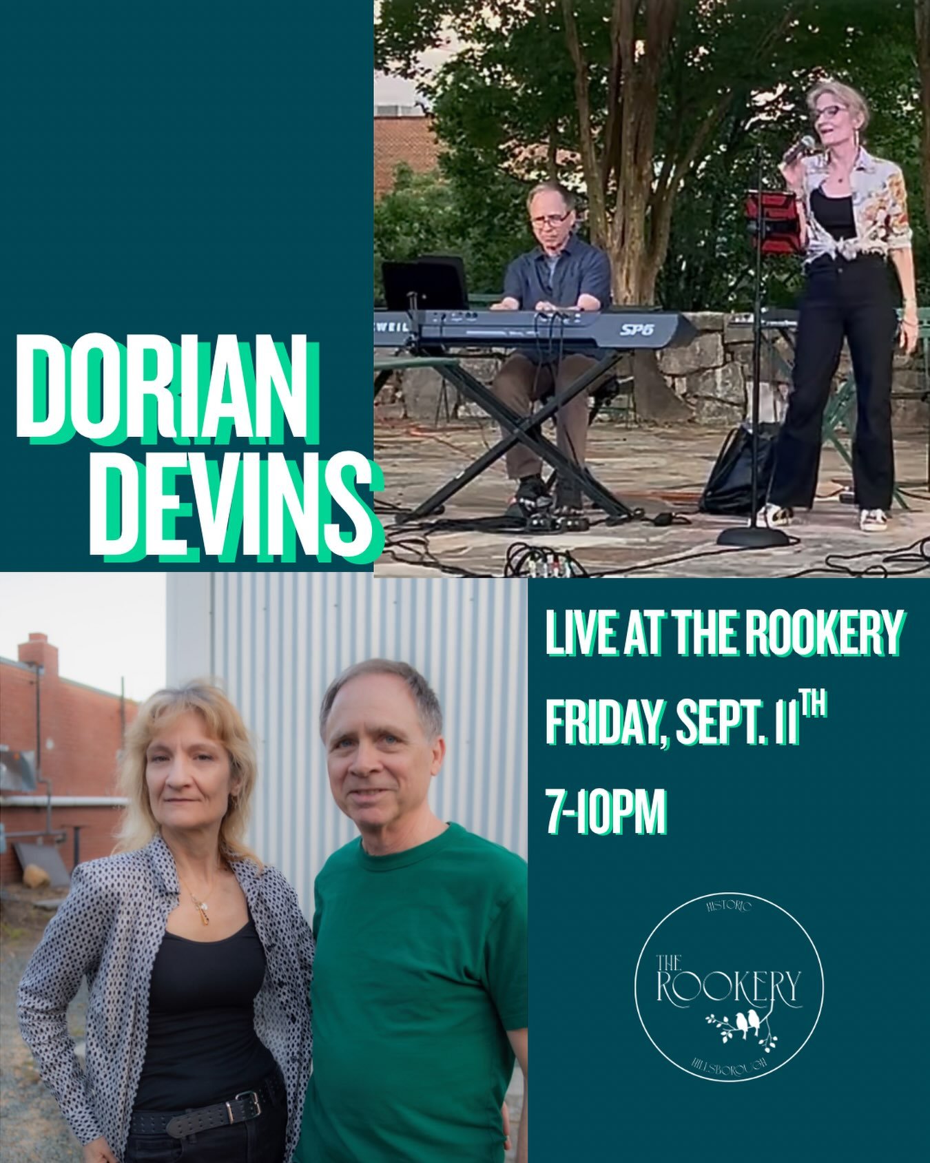 Come enjoy the musical stylings of Dorian Devins this Friday!  Think jazz, bossa nova, blues, keyboard and vocals duet!  Come sip on a cocktail and kickback to some chill vibes!  Live 7-10pm!

#therookeryhillsborough #doriandevins #livemusic #hillsbo