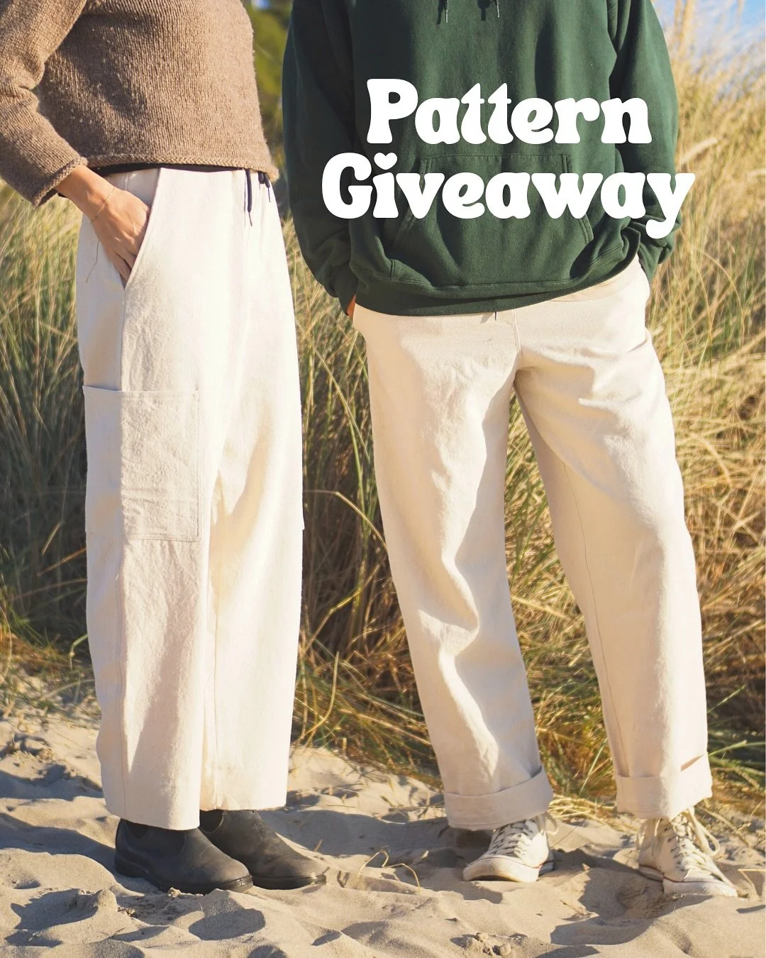 The Pacific Pant PDF sewing pattern will be released in one week! (Thursday 10/23). To celebrate, we would like to give away 3 patterns on release day 🎉

How to enter the giveaway:
1. Comment what fabric you&rsquo;d like to make the pants in or tag 
