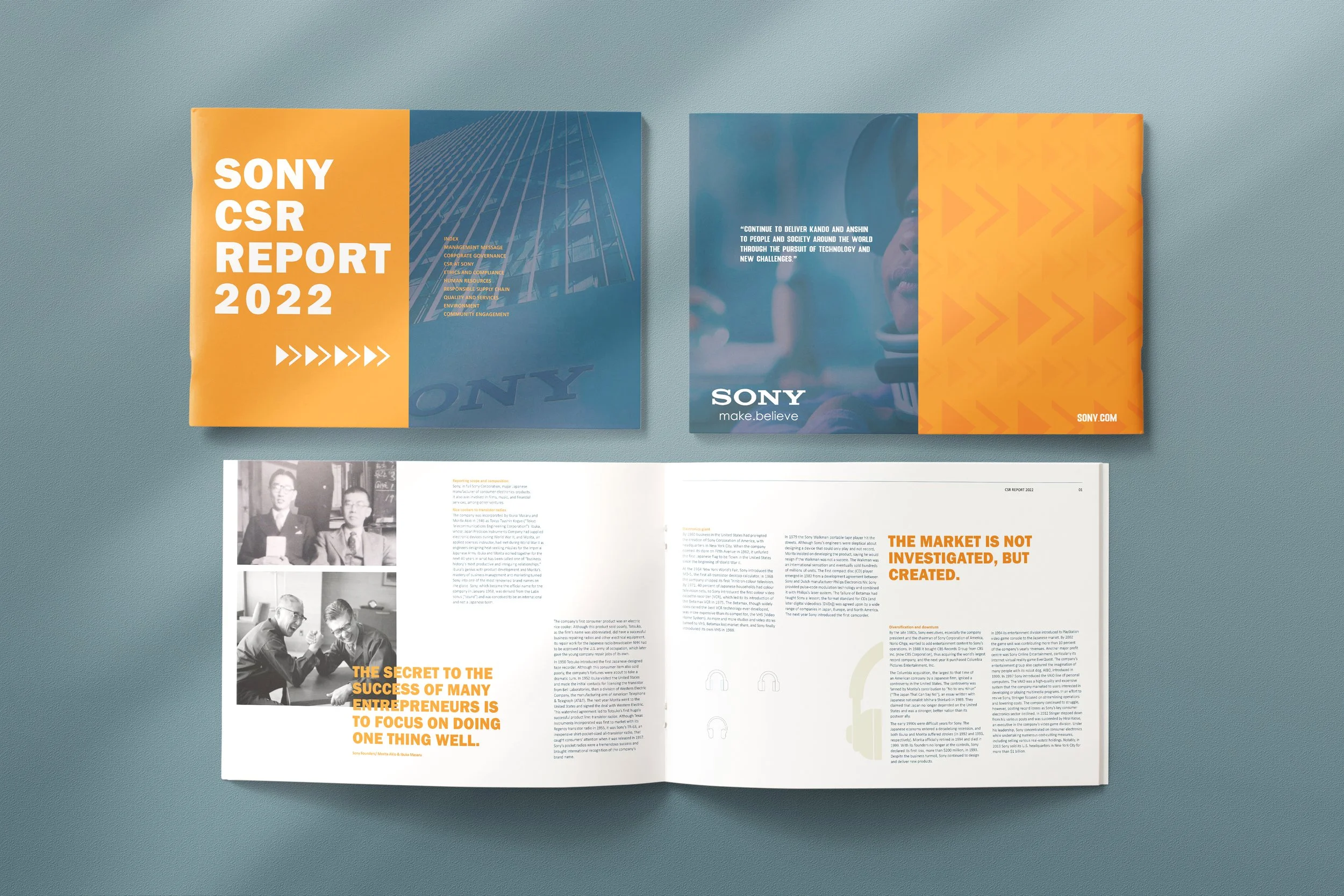 Conceptual Redesign of Sony CSR Report 2022