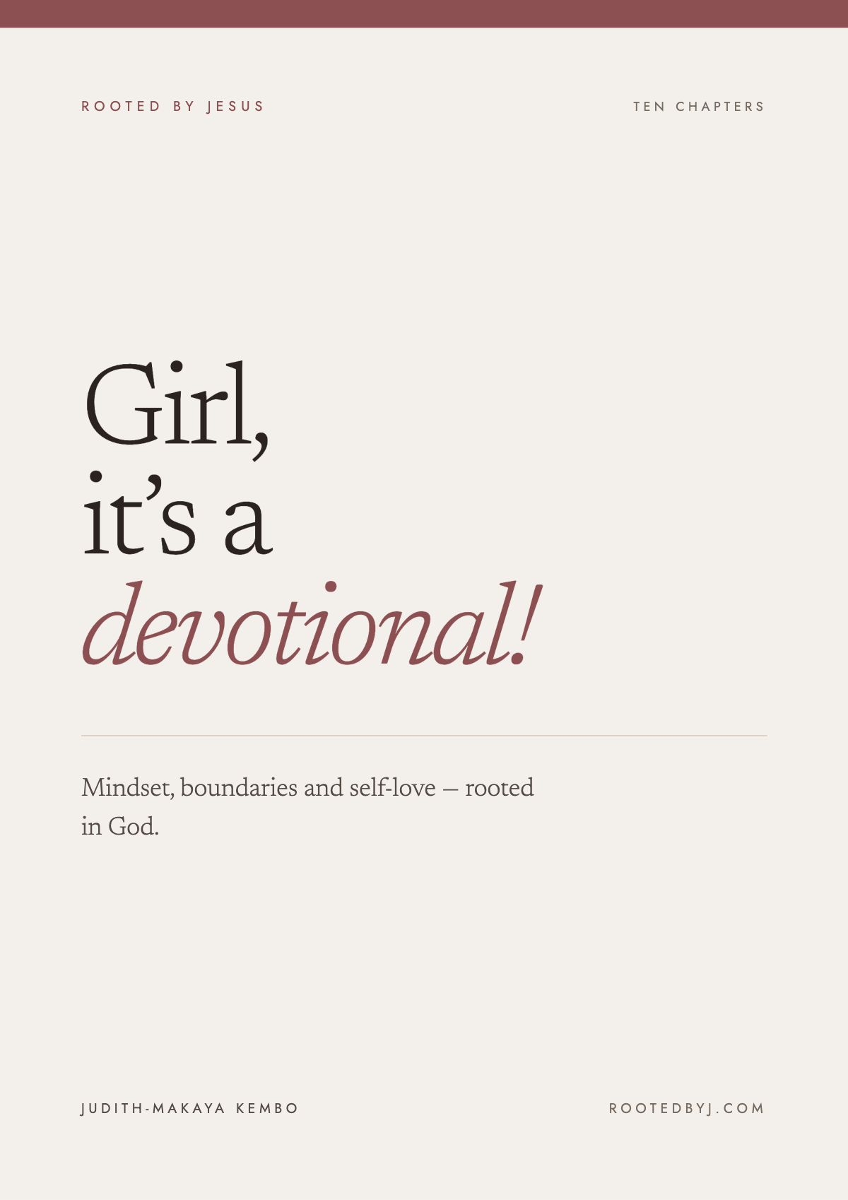 OMG, Girl! It's a Devotional! — Mindset, Boundaries, and Self-Love with God's Help